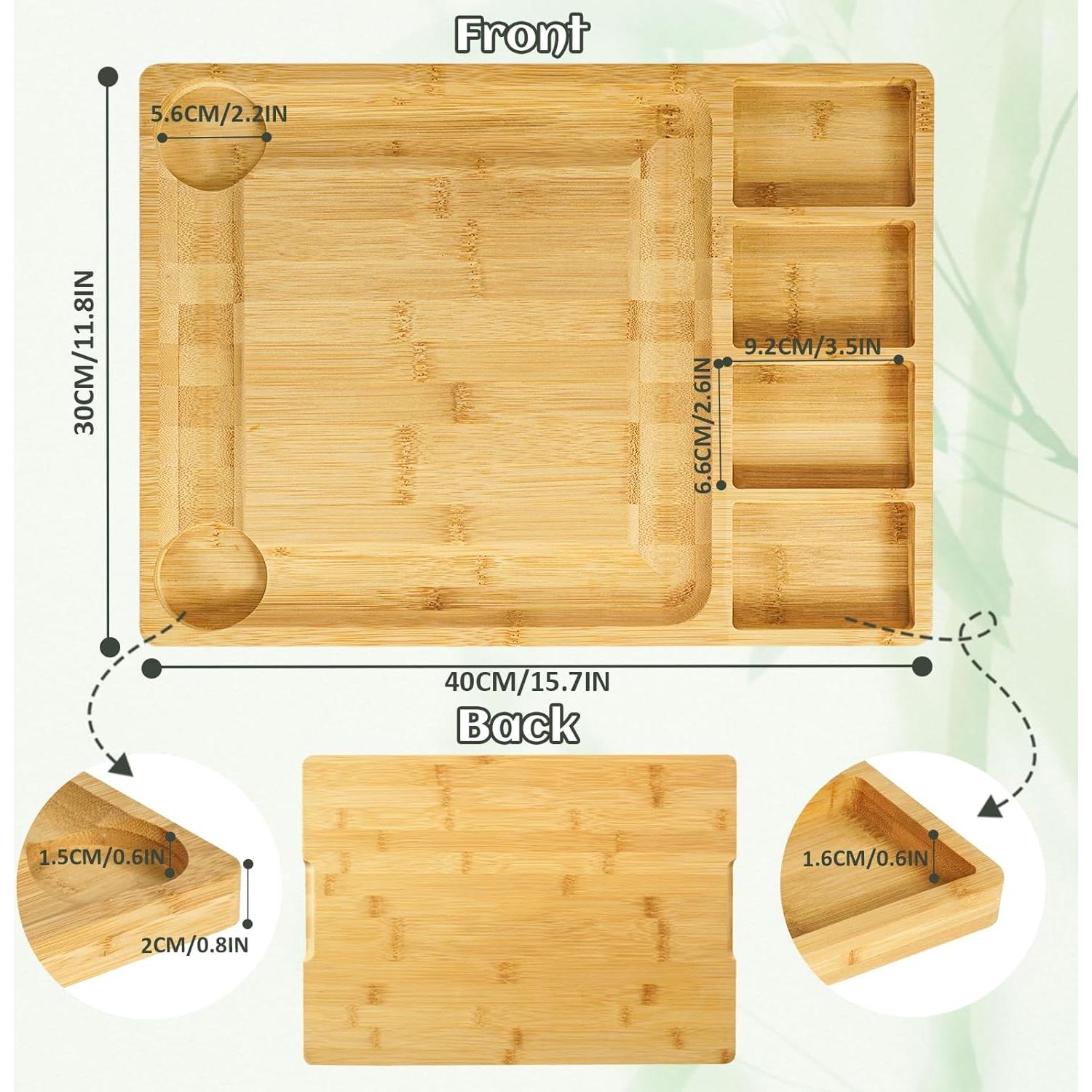 Juego de Tablas de Charcutería Zenxylo 2024 - Bambú 39.9x29.9 cm
