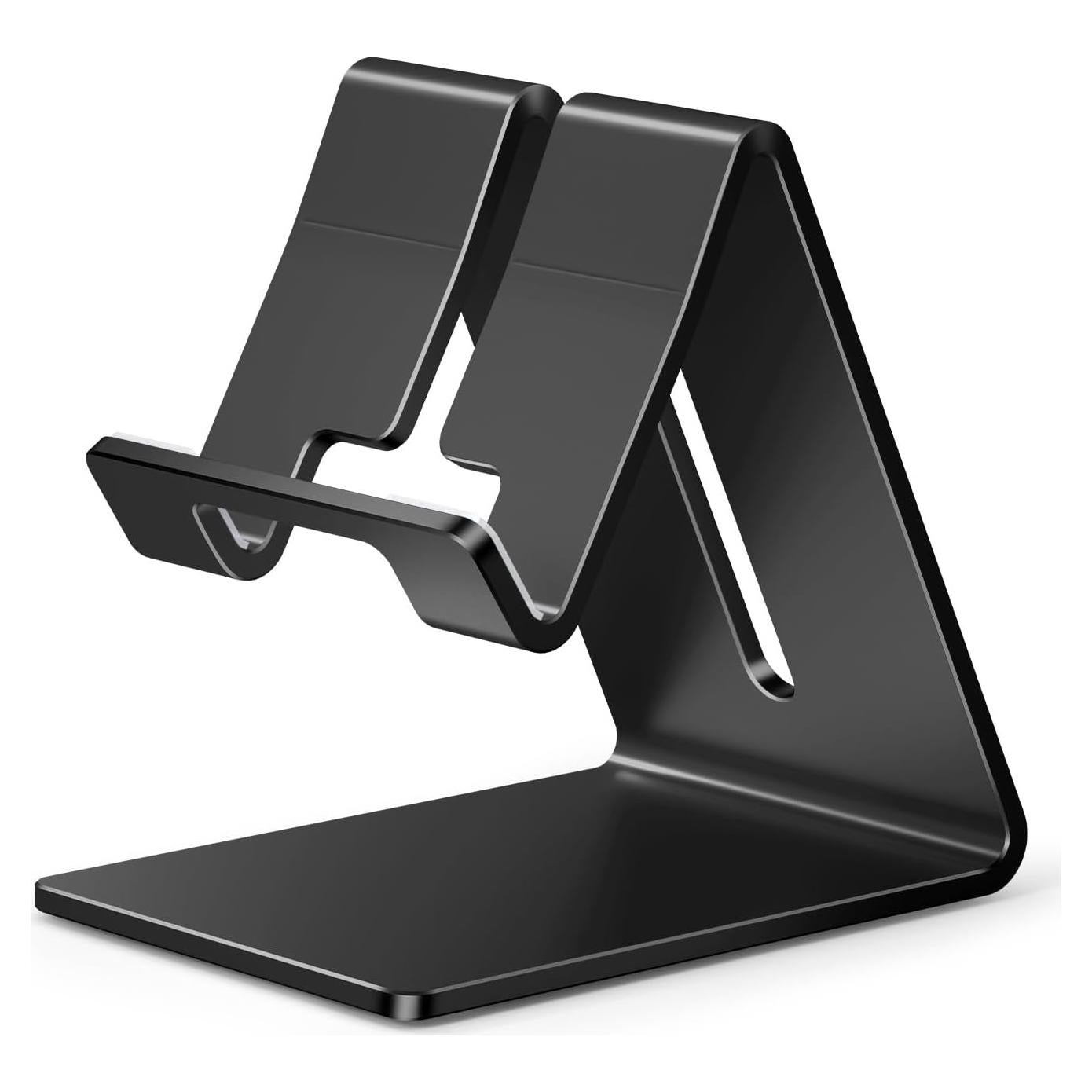 Soporte de Aluminio para Teléfono ToBeoneer Negro Ajustable