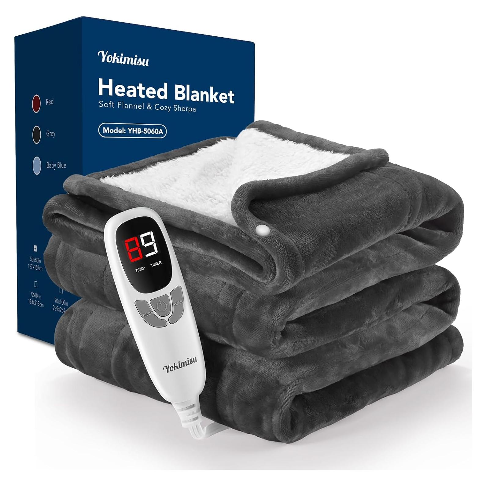 Manta Eléctrica Yokimisu 127x152 cm 9 Niveles Calentamiento