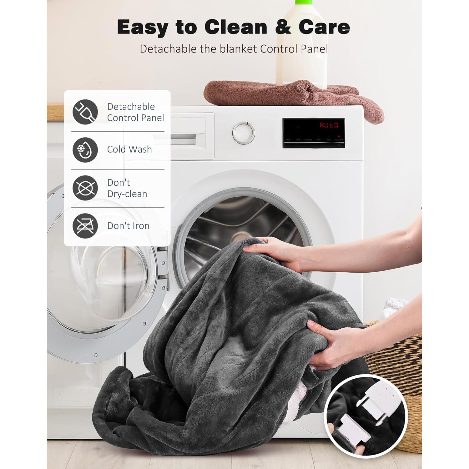 Manta Eléctrica Yokimisu 127x152 cm 9 Niveles Calentamiento