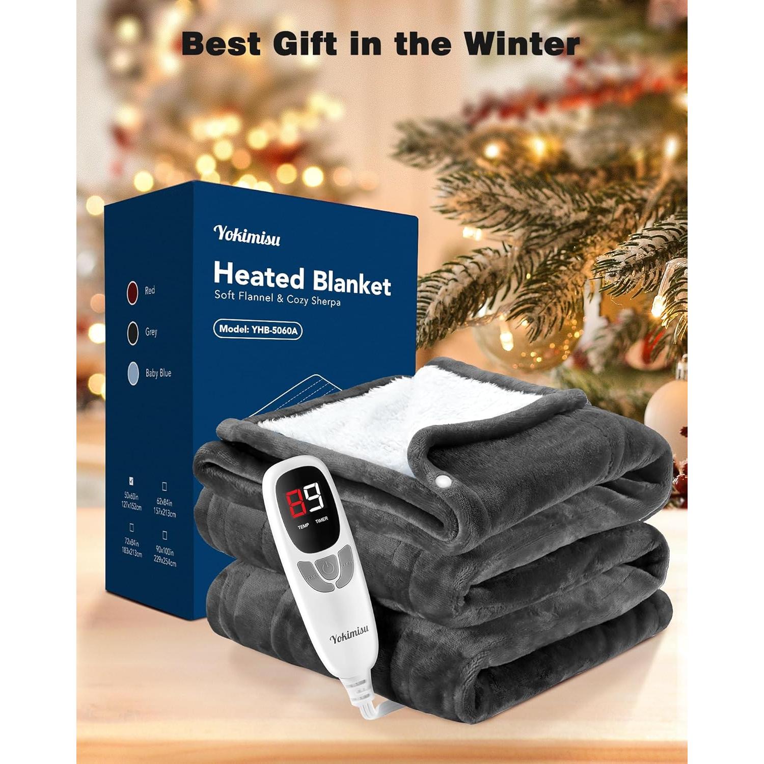 Manta Eléctrica Yokimisu 127x152 cm 9 Niveles Calentamiento