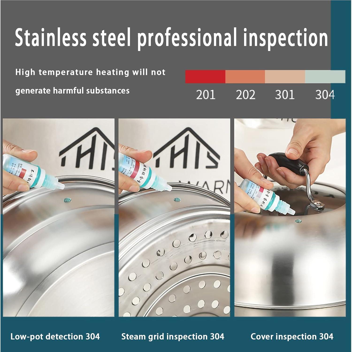 Olla Vapor MANO 28 cm Acero Inoxidable Doble Capa Multifuncional