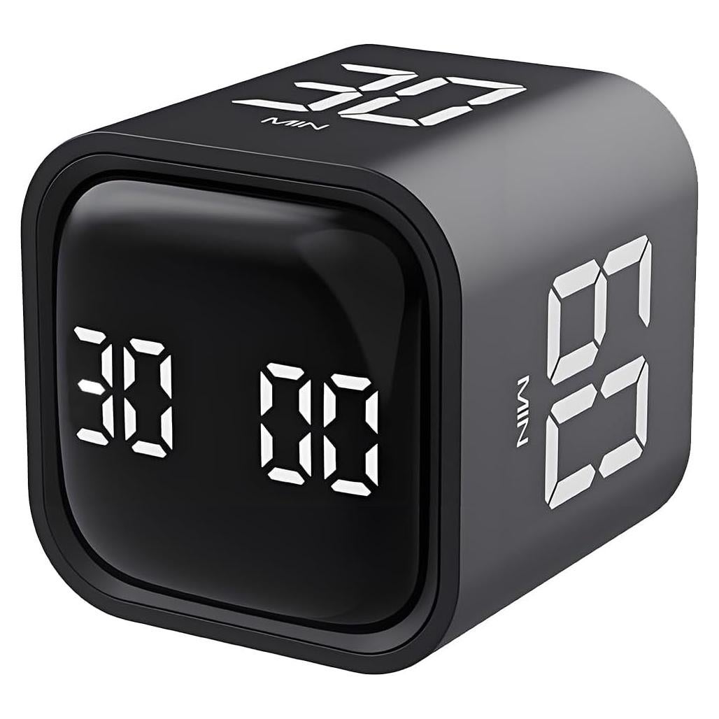 Temporizador Pomodoro QUMOX Negro con Alertas y Cuentas Regresivas