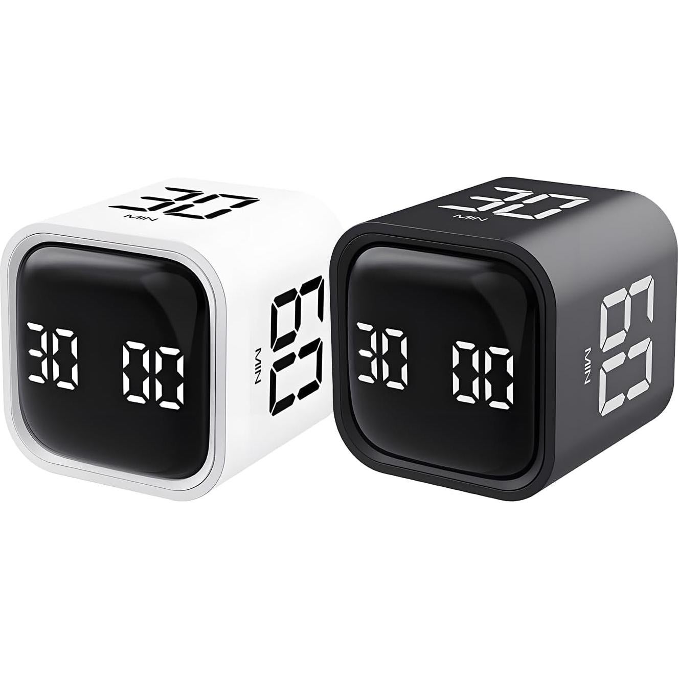 Temporizador Pomodoro QUMOX Negro con Alertas y Cuentas Regresivas