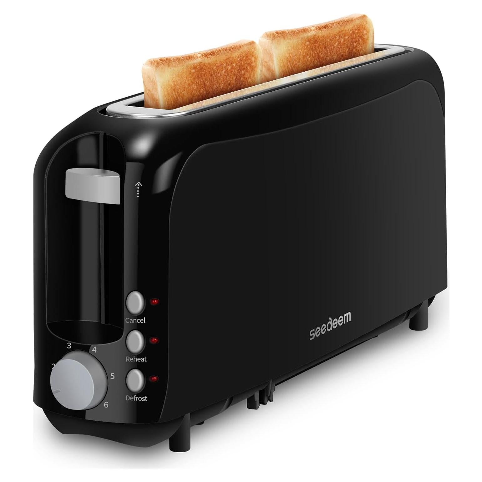 Tostadora SEEDEEM Slim 2 Rebanadas 750W Negro 6 Niveles