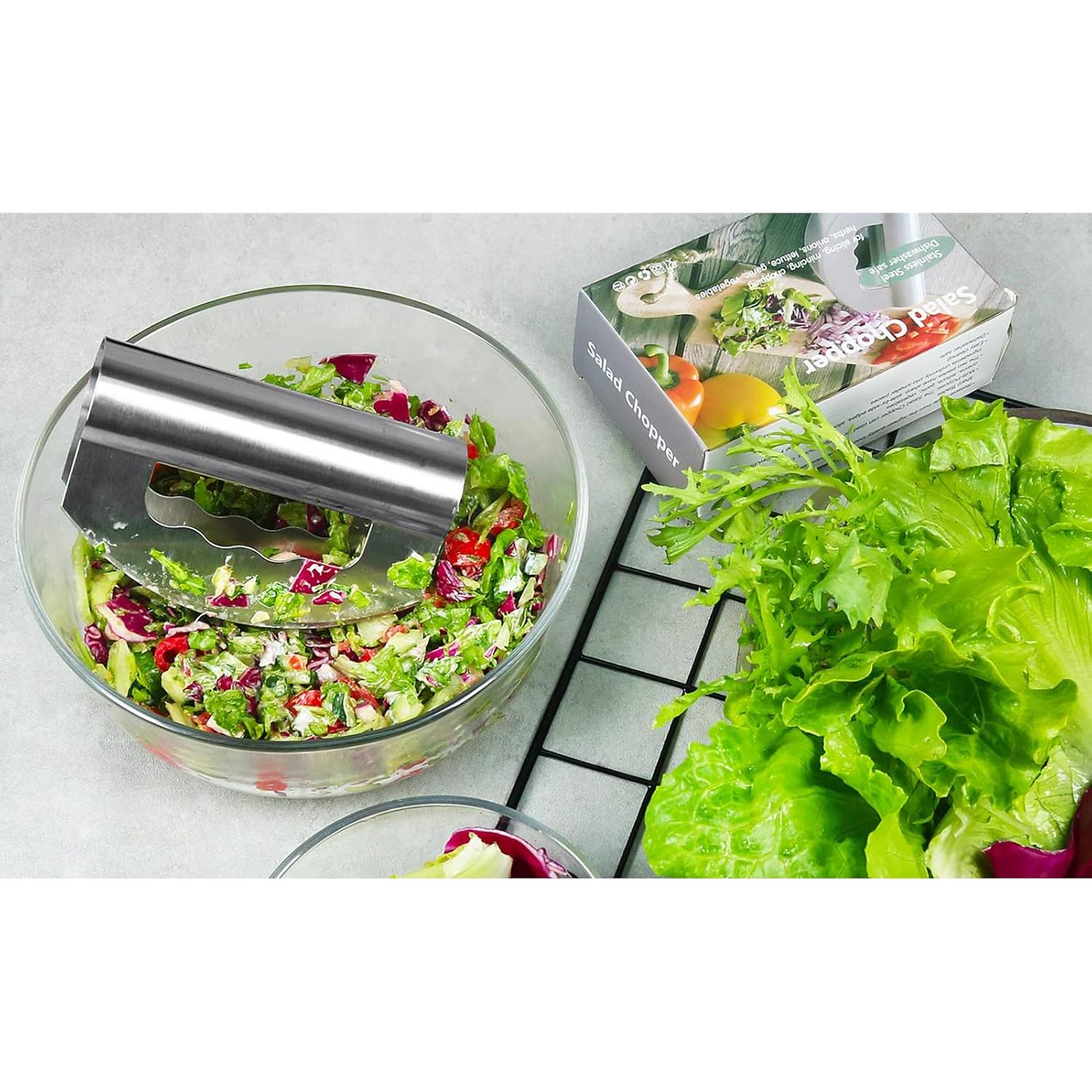 Cortador de Ensalada Doble Hoja Boyan Acero Inoxidable 15 cm