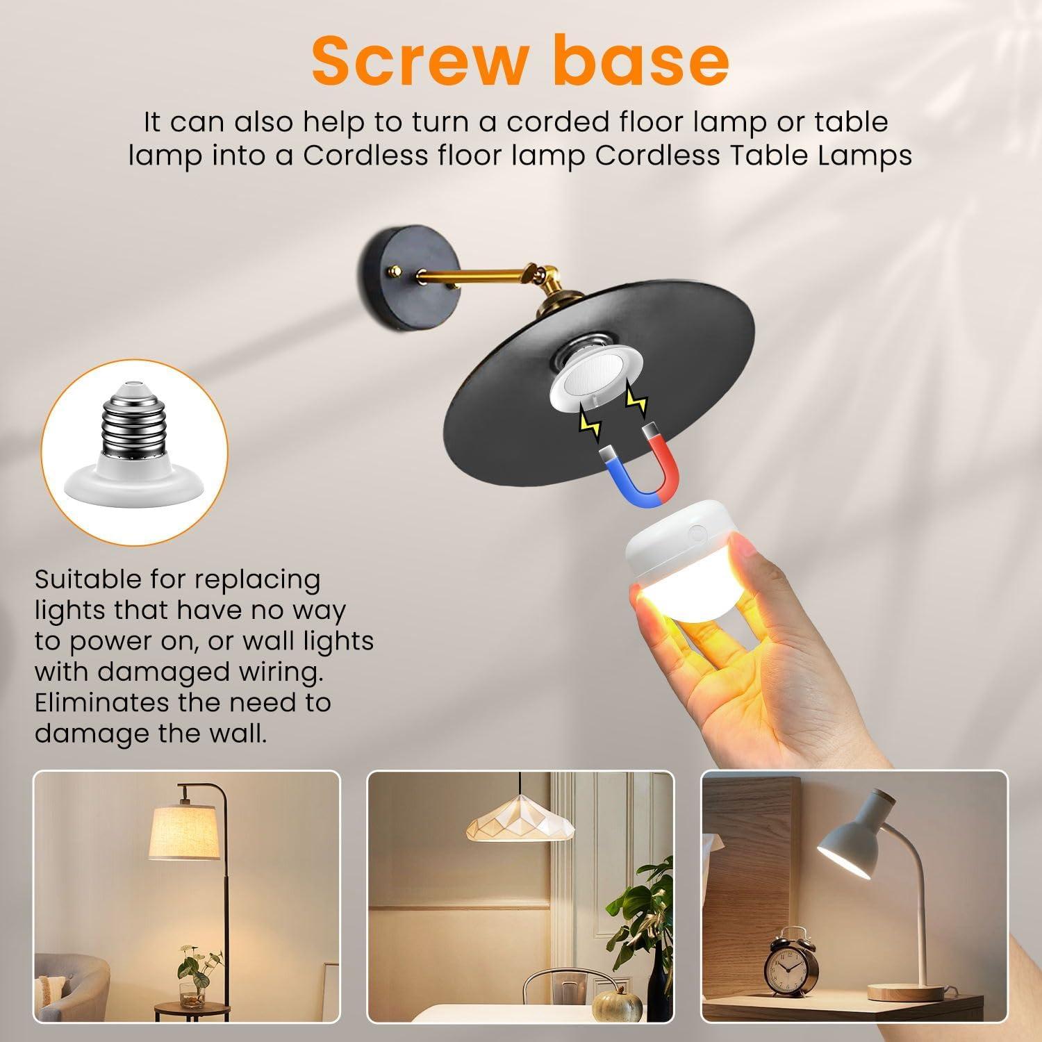 Bombillas Recargables E26 SCOPOW 5W 3 Colores Control Remoto