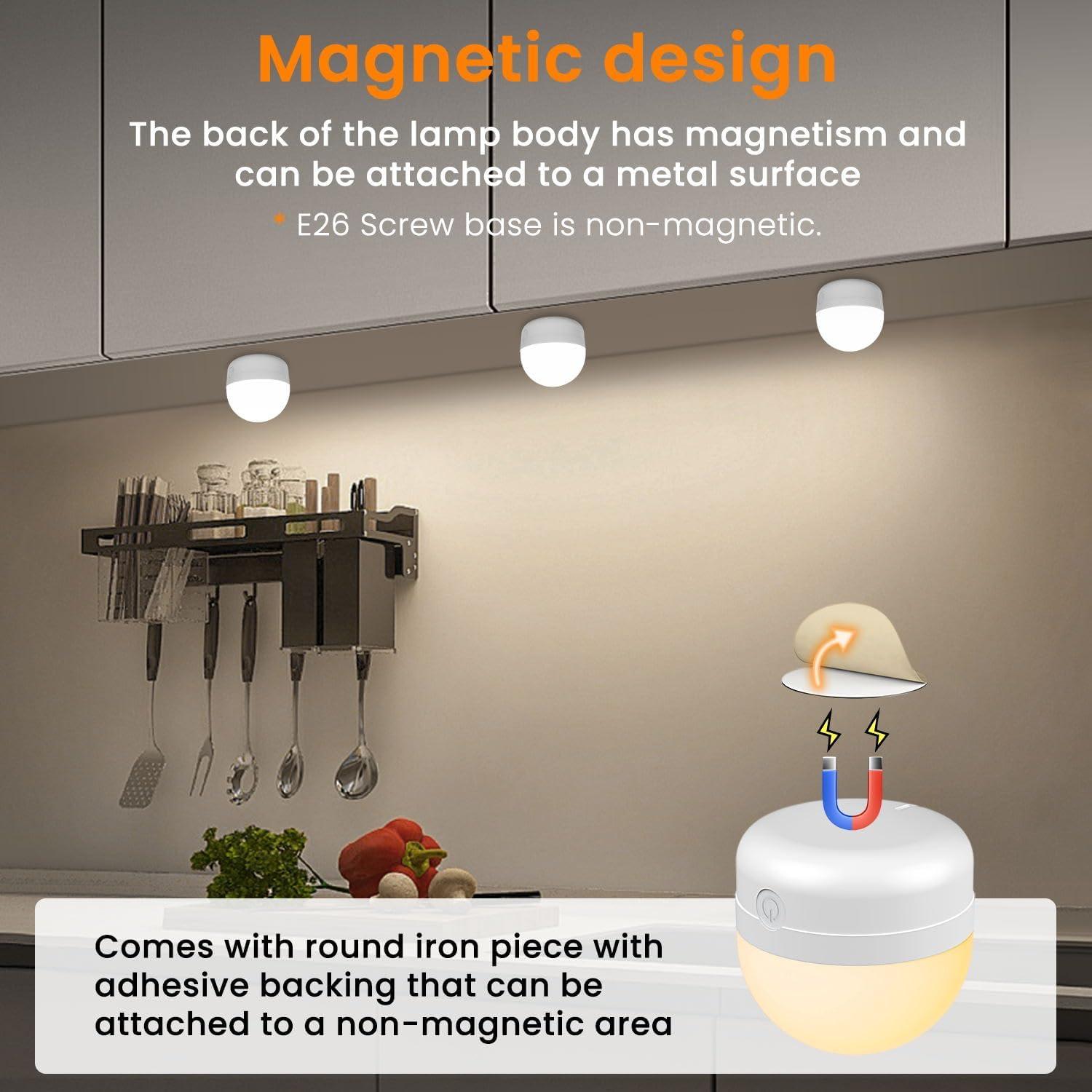 Bombillas Recargables E26 SCOPOW 5W 3 Colores Control Remoto