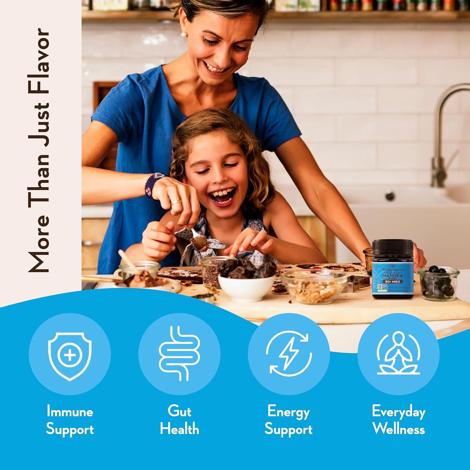 Miel de Manuka Cruda Wedderspoon 50+ MGO 250g Nueva Zelanda