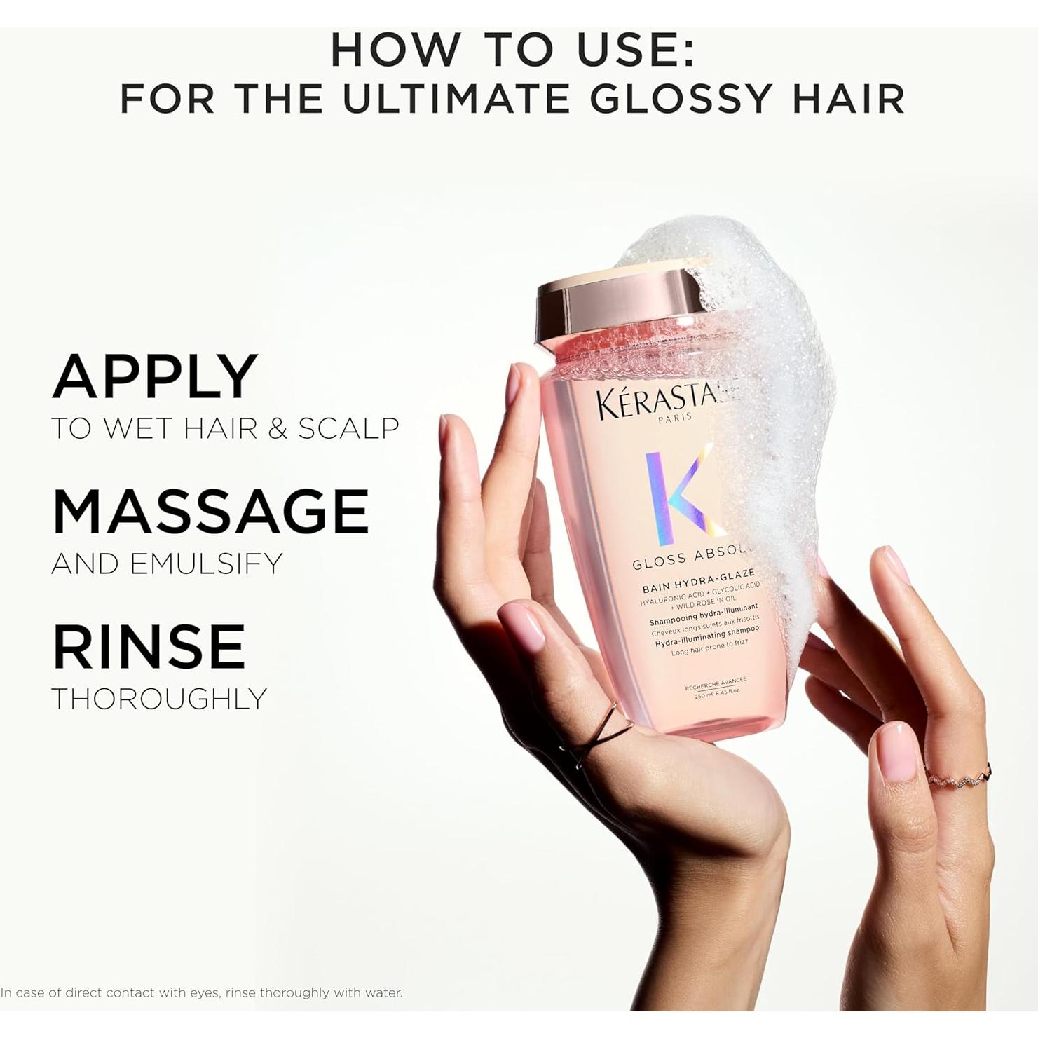 Champú Antifrizz Kérastase Gloss Absolu 74 ml - Brillo Máximo