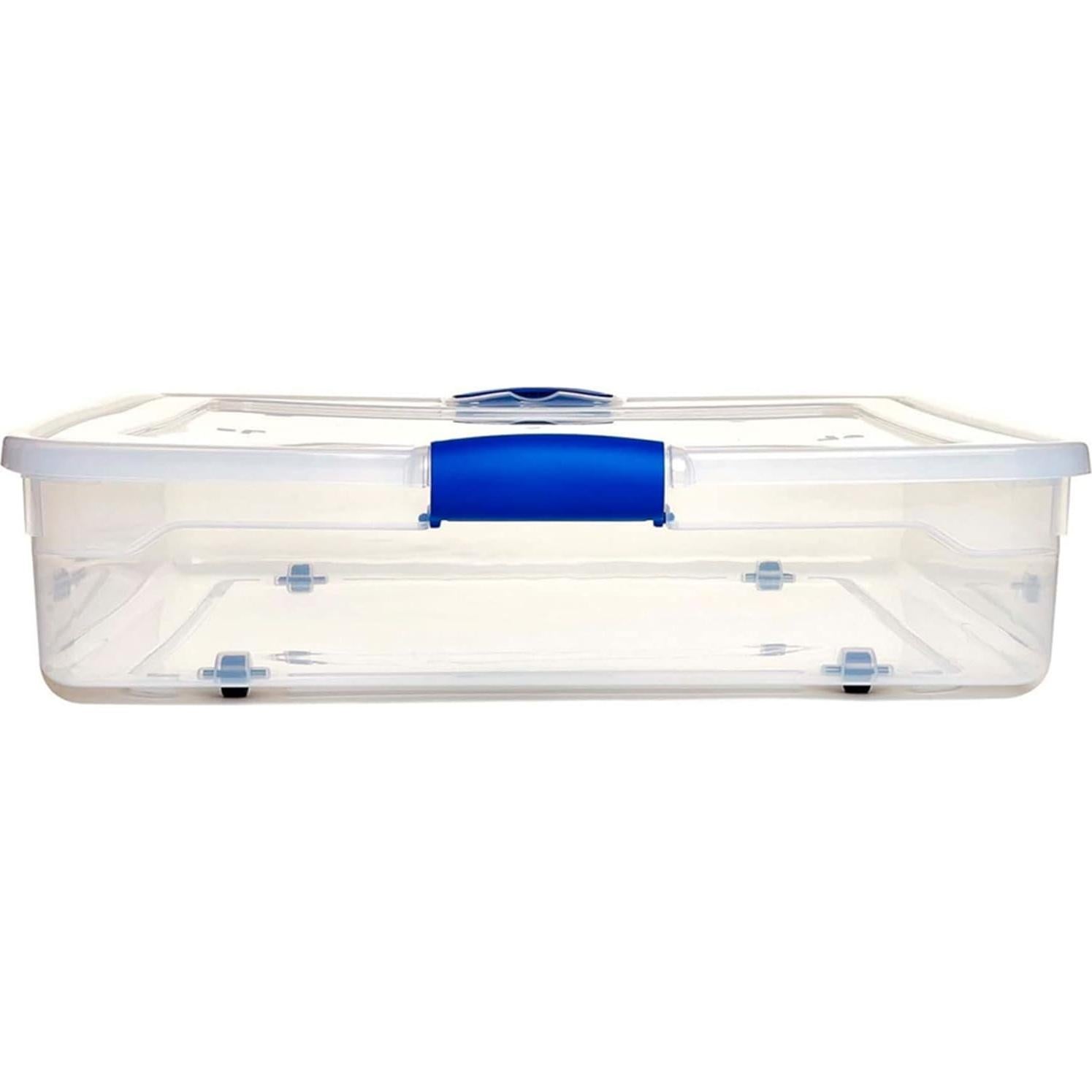 Contenedores de Almacenamiento Bajo la Cama HOMZ 56QT Azul - 2 Piezas