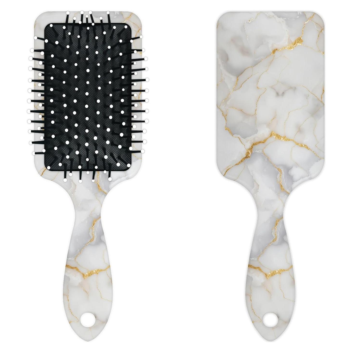 Cepillo Desenredante Ergonómico ADTASU Marmoleado 19.1x8.1cm