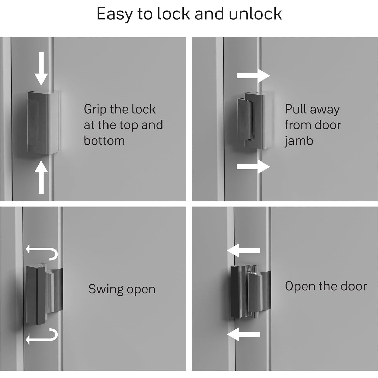 Bloqueador de Puerta Reforzado Master Lock 278EC - Seguridad Infantil