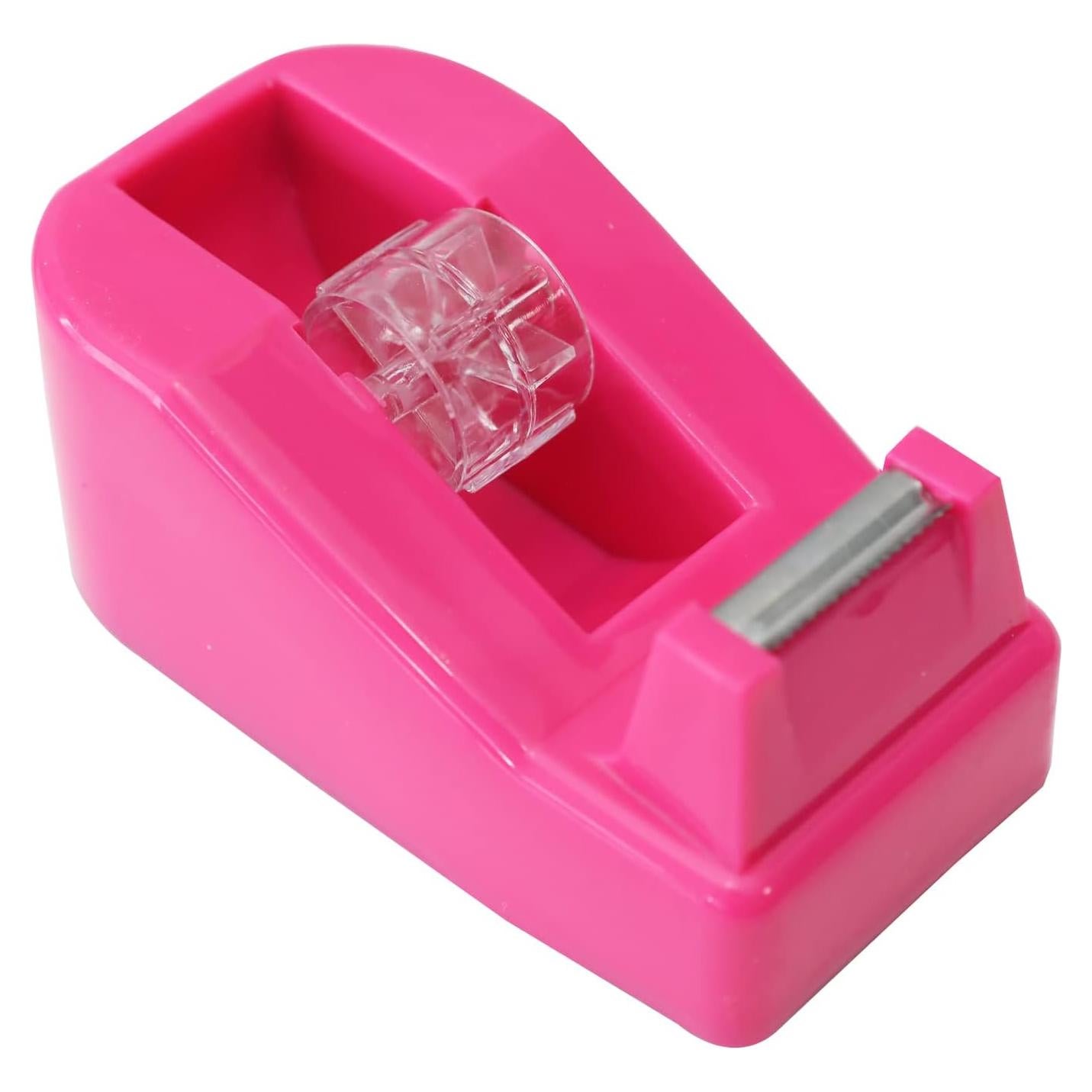 Dispensador de Cinta de Escritorio QILIMA Rosa Antideslizante