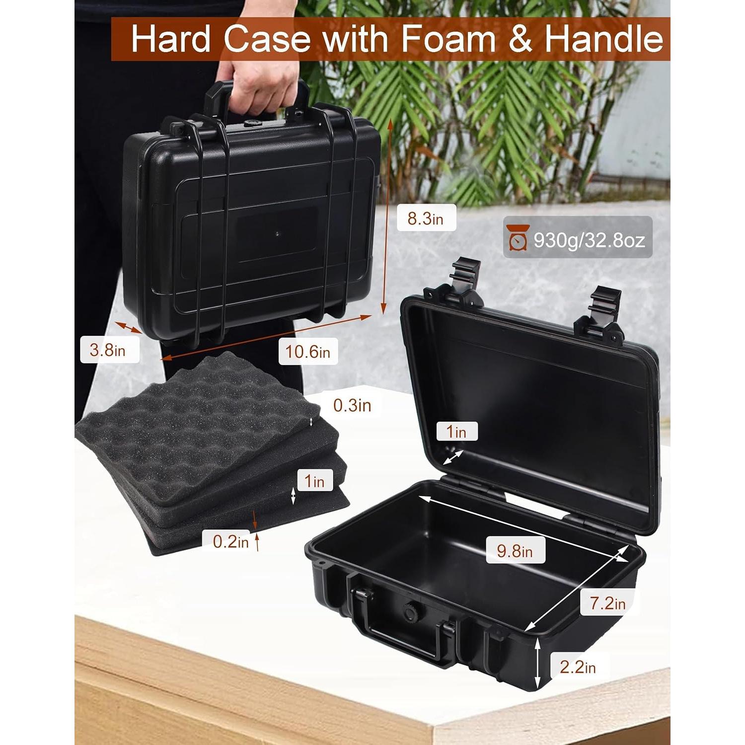 Caja Estanca Dura Wxvhji con Espuma 26.9x21.1x9.7 cm