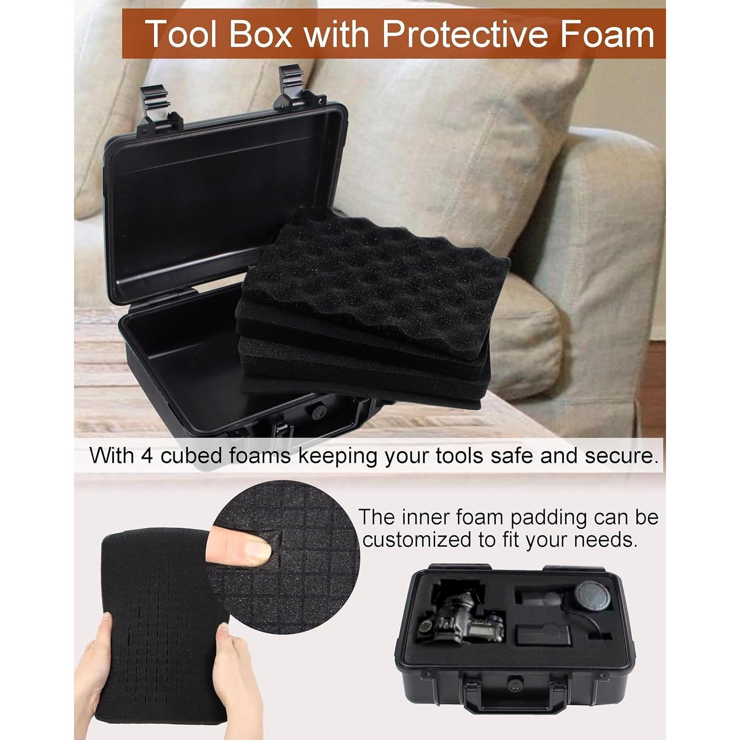 Caja Estanca Dura Wxvhji con Espuma 26.9x21.1x9.7 cm