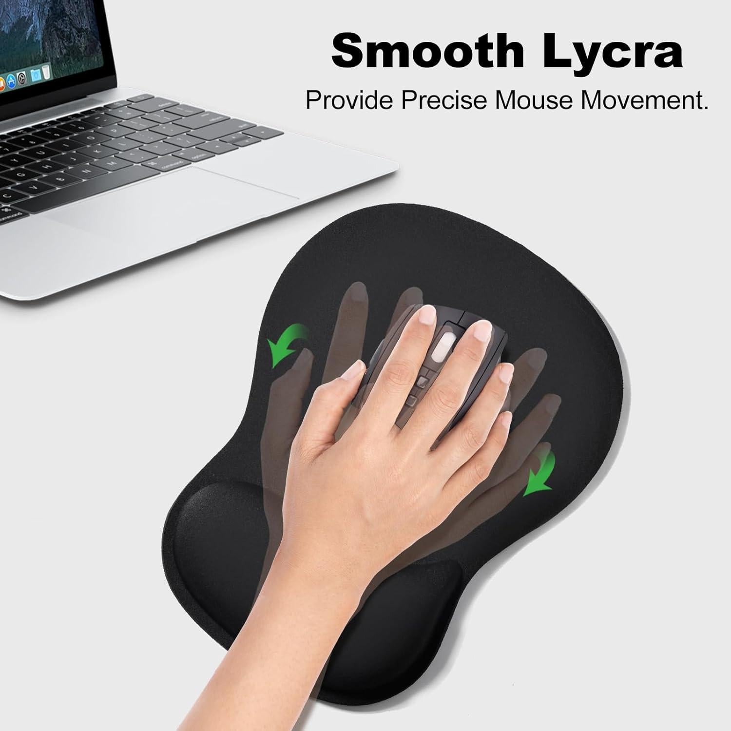 Alfombrilla de Ratón Ergonómica KINREEB con Soporte para Muñeca