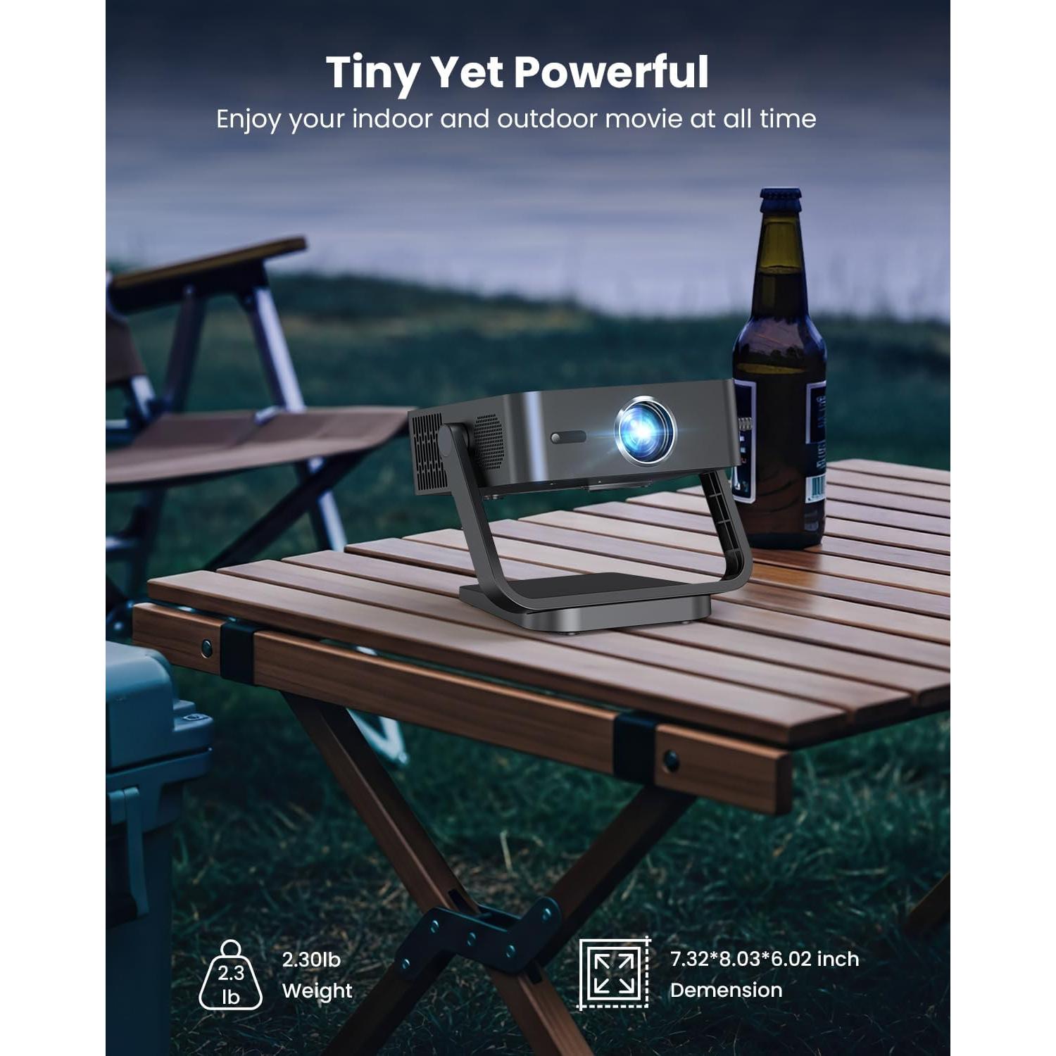 Proyector Inteligente FUDONI 4K Licenciado por Netflix WiFi 6