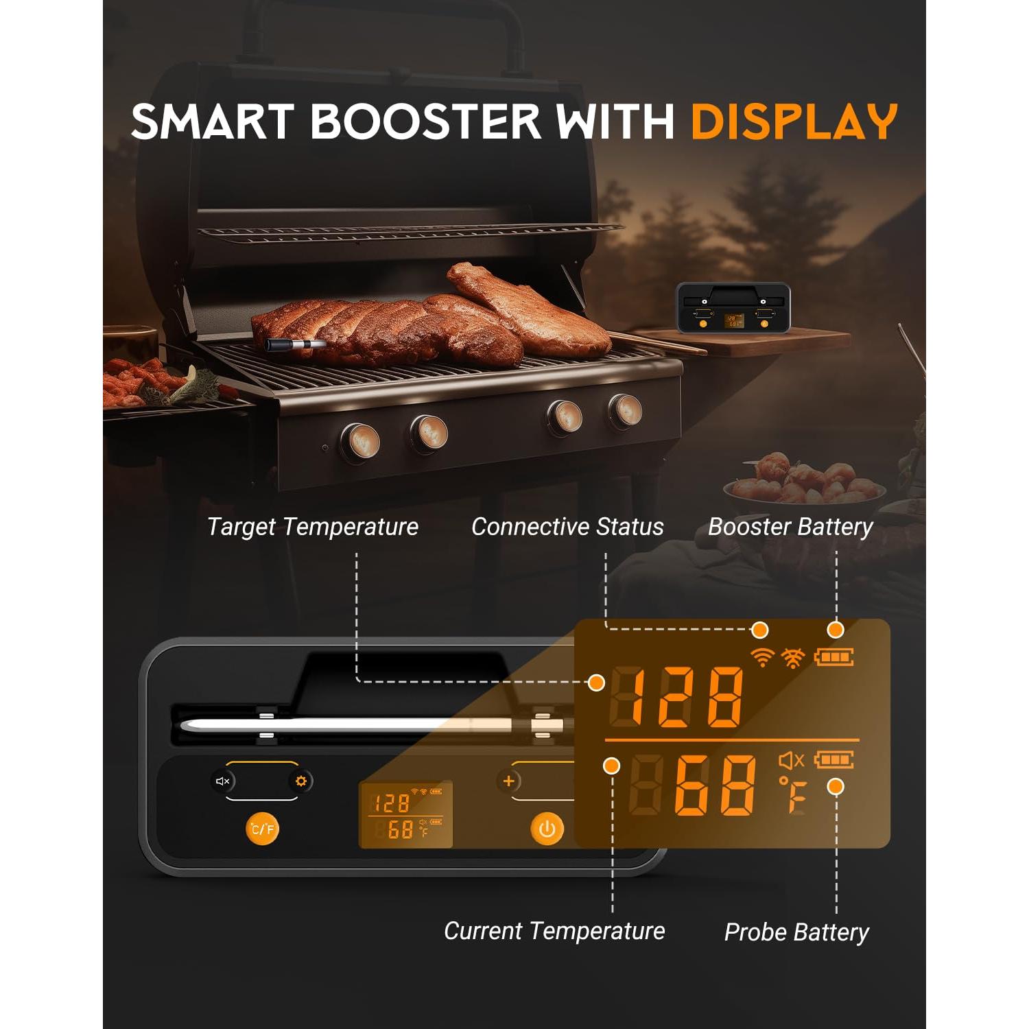 Termómetro de Carne Inalámbrico Thermomeat T-002 Bluetooth