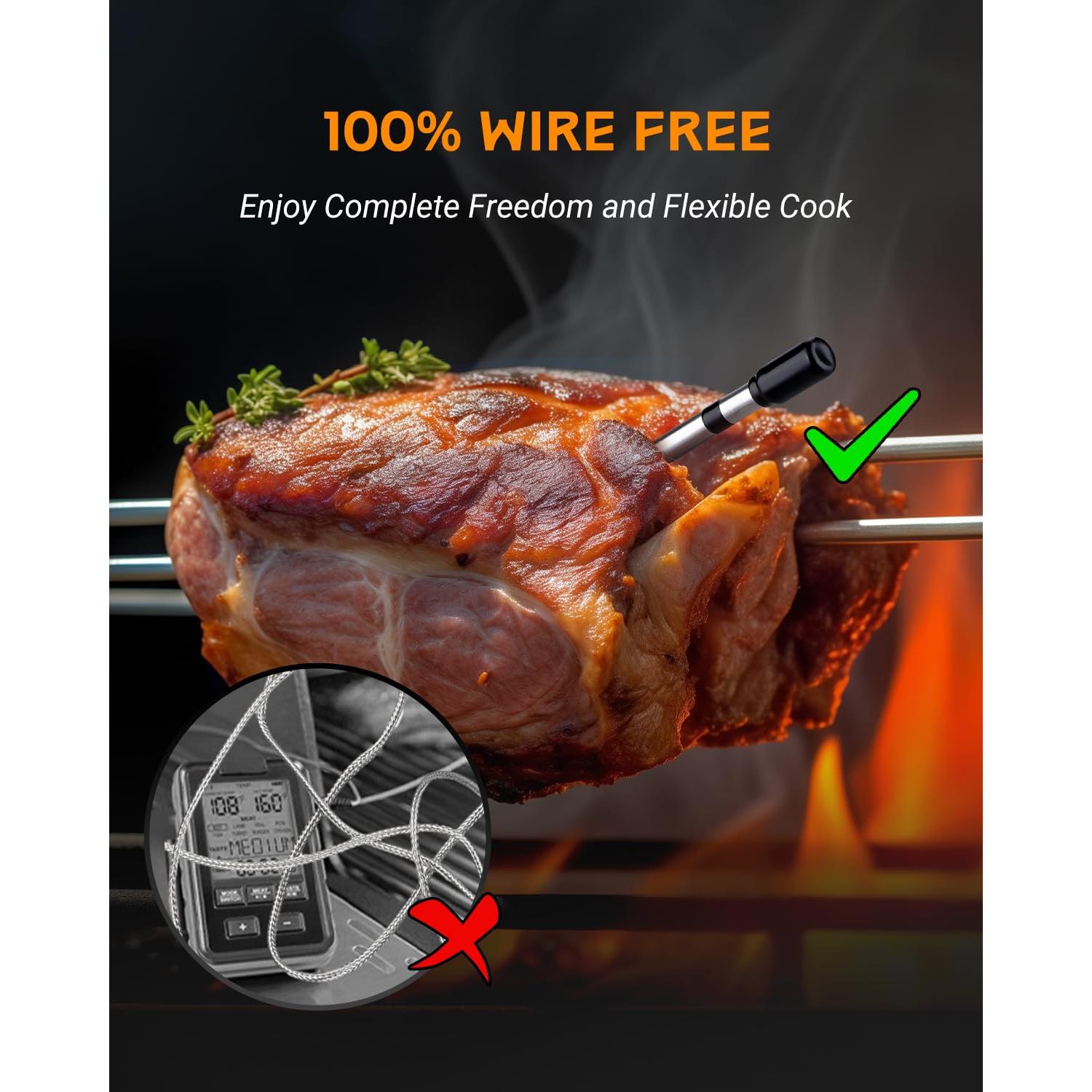 Termómetro de Carne Inalámbrico Thermomeat T-002 Bluetooth