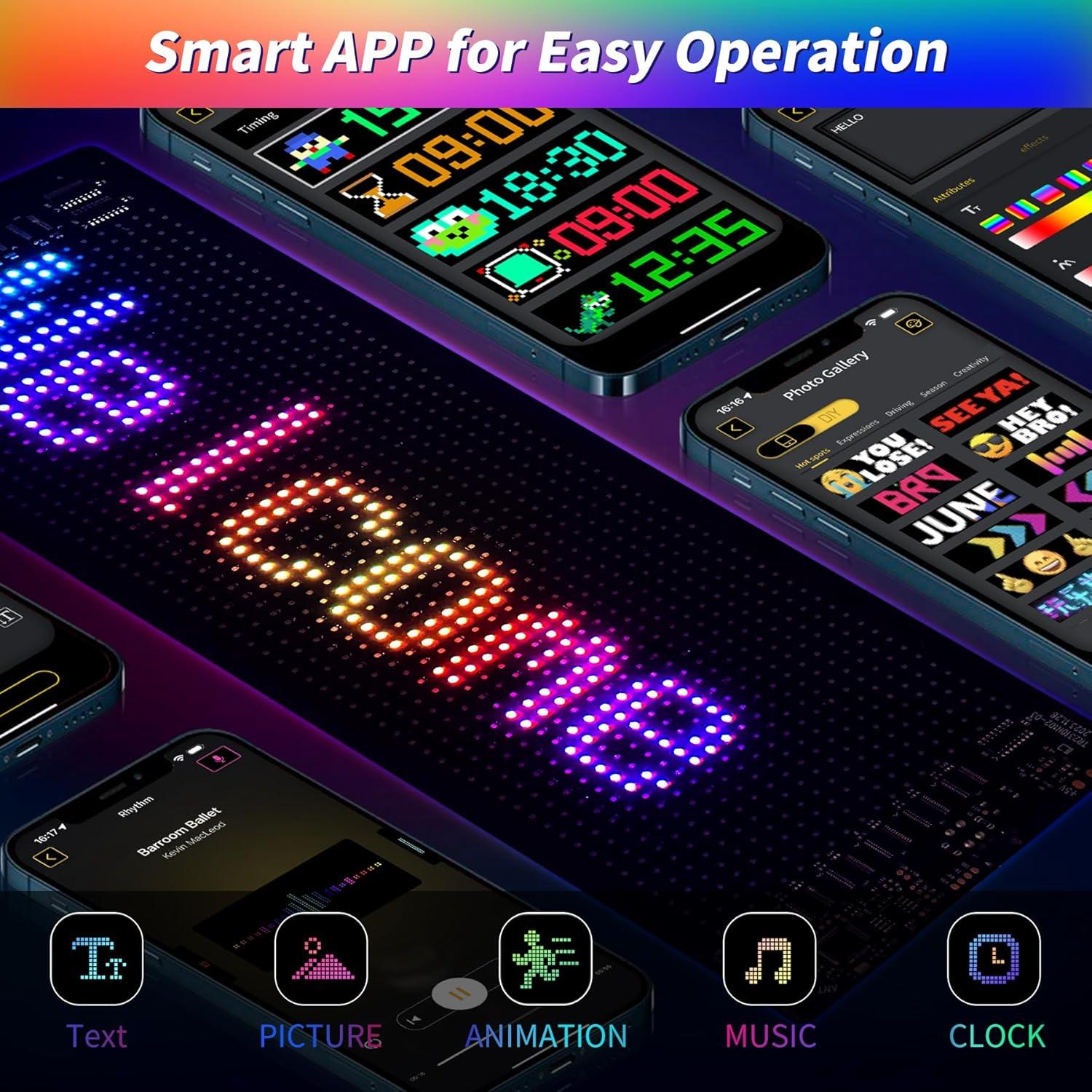 Cartel LED Publicitario Desplazable Plikapli 35.56x10.16cm USB