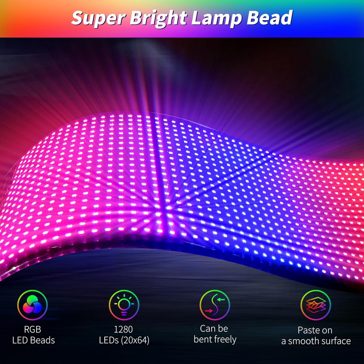 Cartel LED Publicitario Desplazable Plikapli 35.56x10.16cm USB