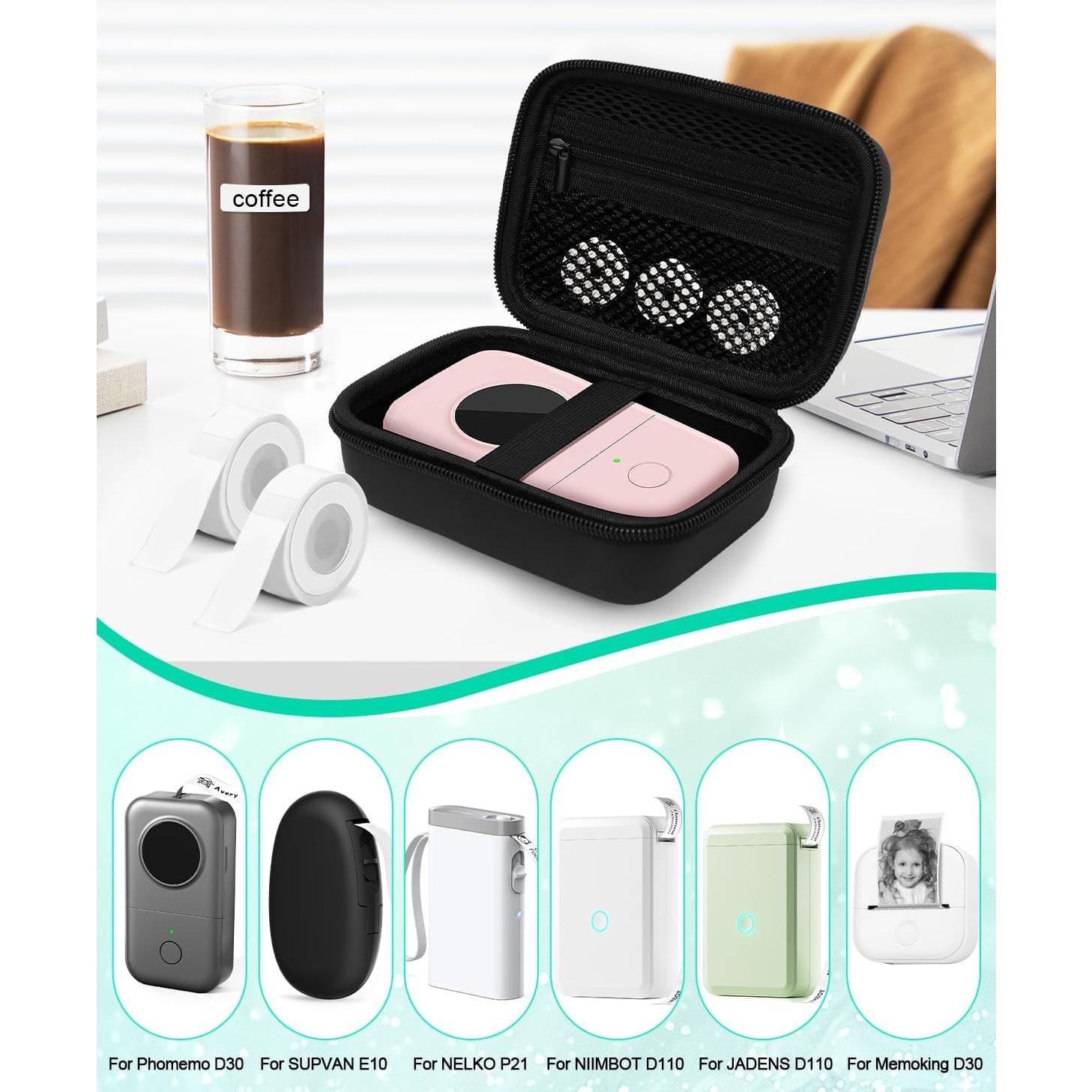 Funda EVA UCEC para Etiquetadora Phomemo D30 y más - Negro