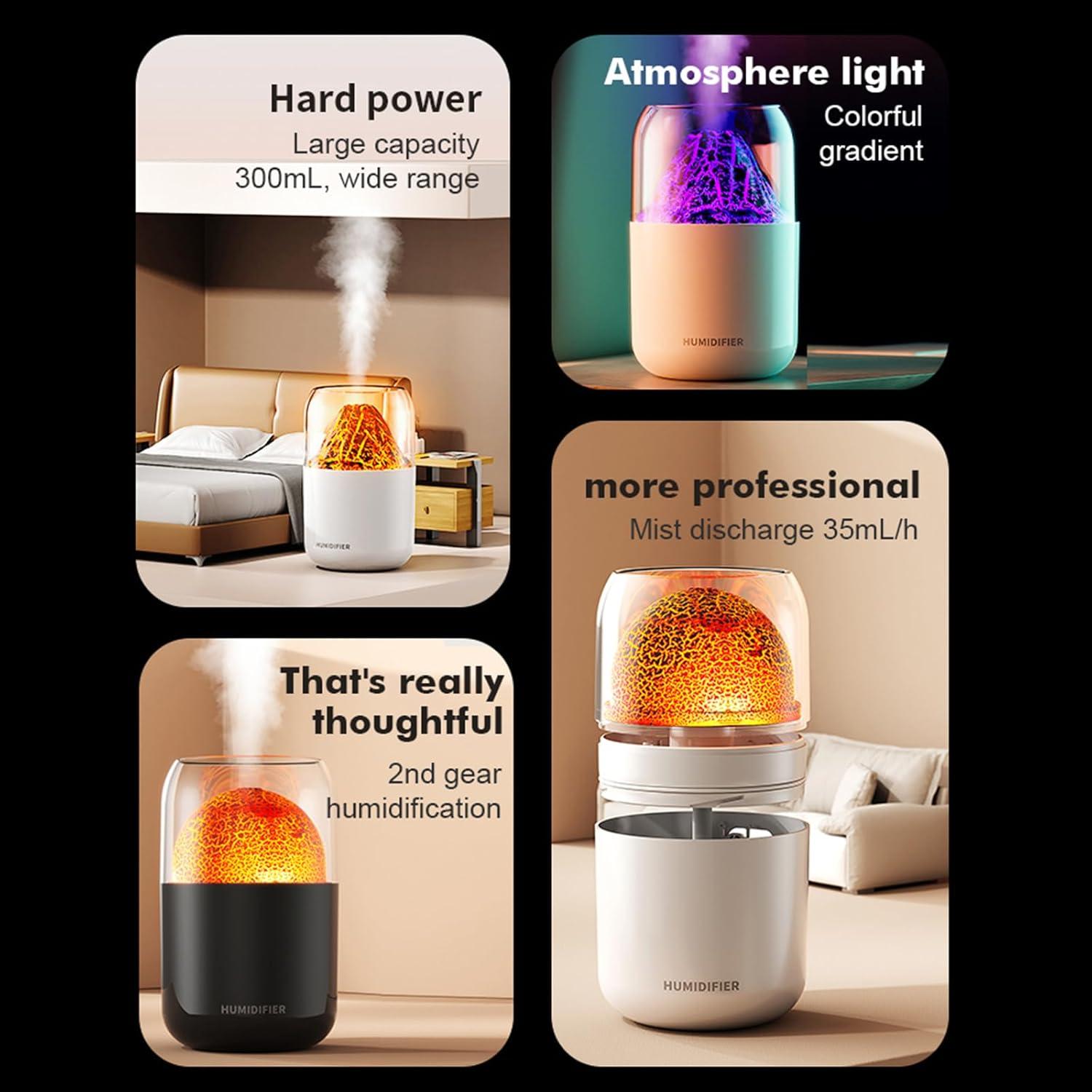 Humidificador Portátil DIKTOYOU Y10 300ml USB Azul Silencioso