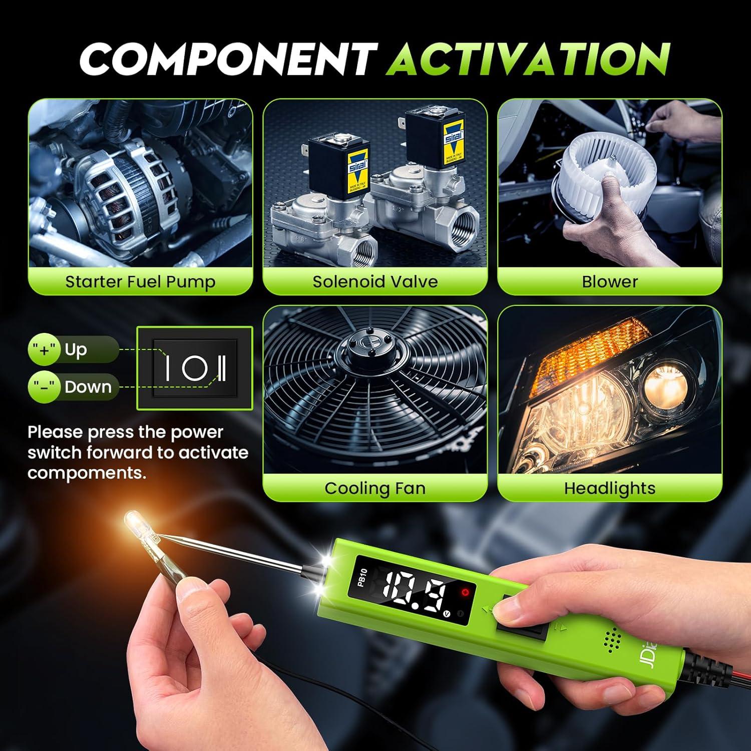 Probador de Circuitos Automotriz JDIAG PB10 0-80V Continuidad