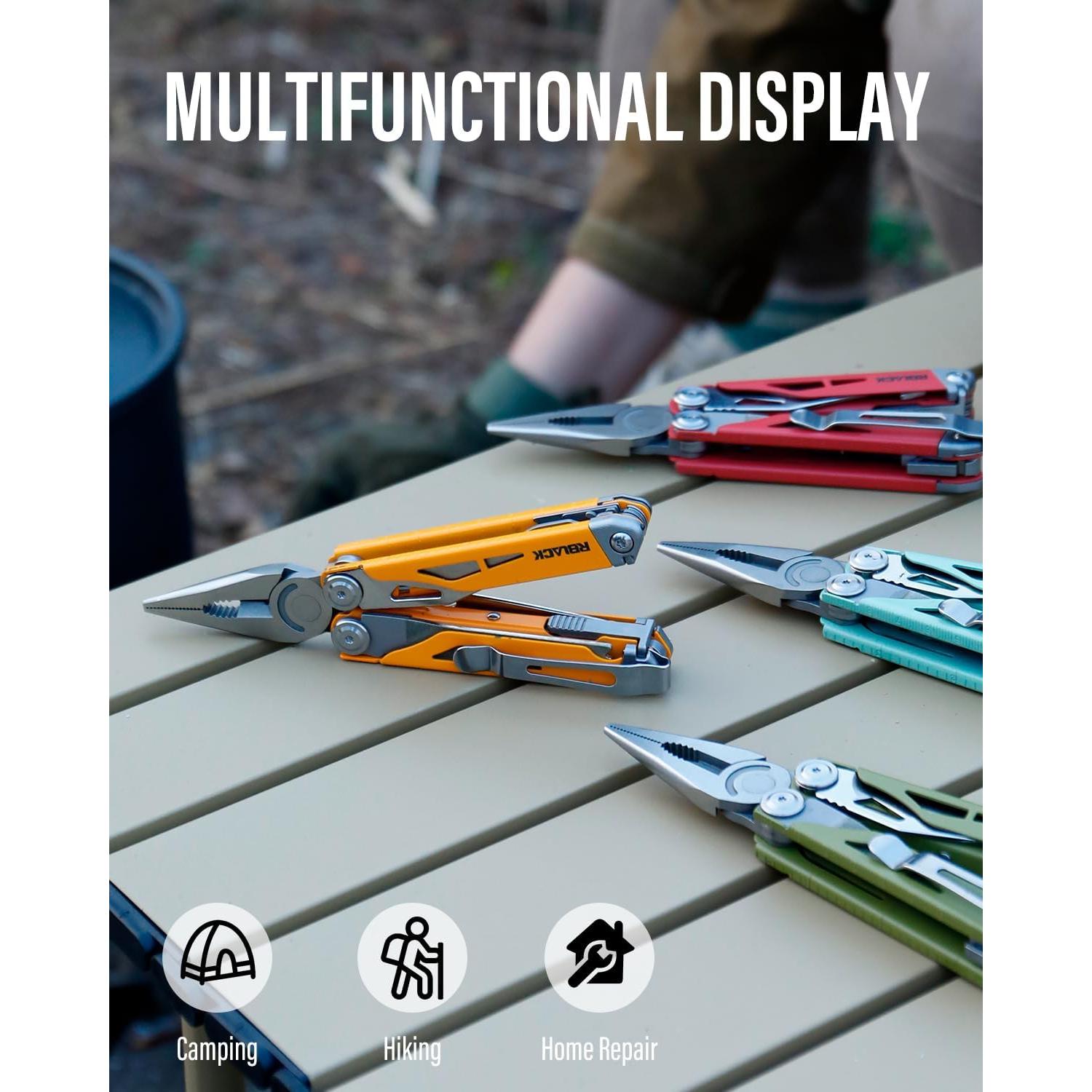 Multiherramienta 21 en 1 RBLACK con Alicates y Tijeras - Acero Inoxidable