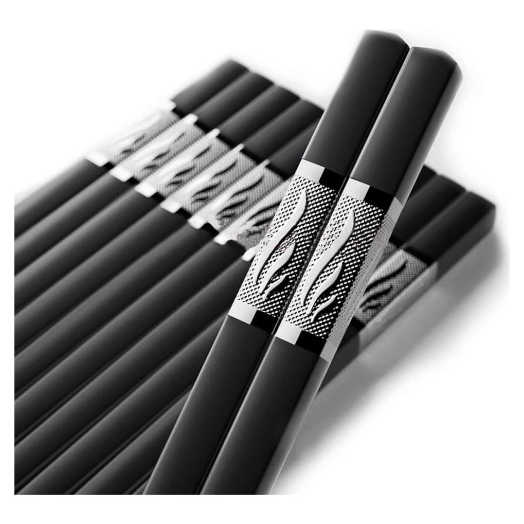 10 Pares de Palillos Reutilizables Kitchen Aid 24cm Fibra de Vidrio