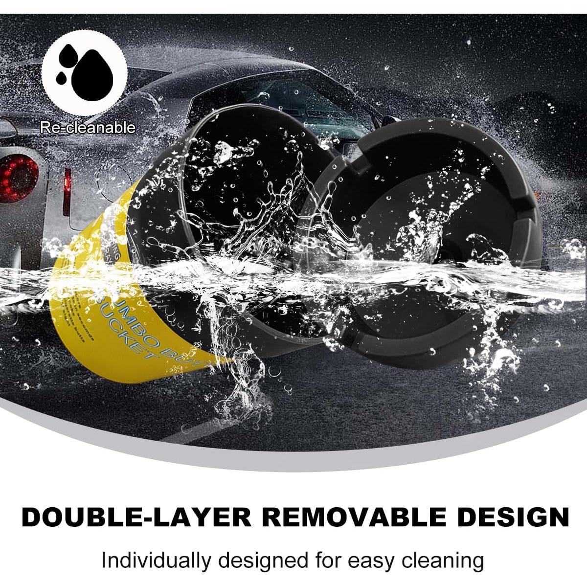 Cenicero para coche DXNQ, plástico, antiolores, 10.4x7.9cm