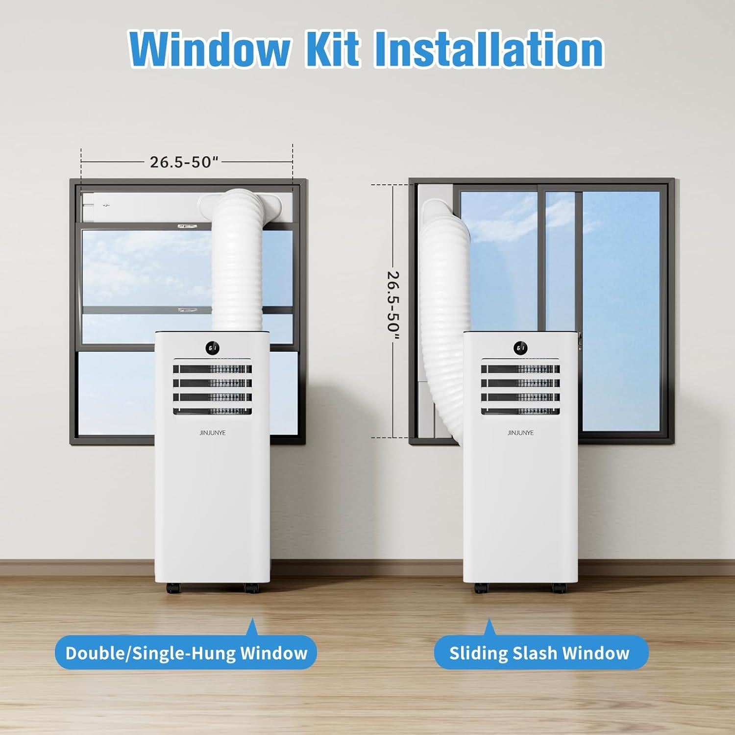 Acondicionador de Aire Portátil JINJUNYE 10,000 BTU 3 en 1