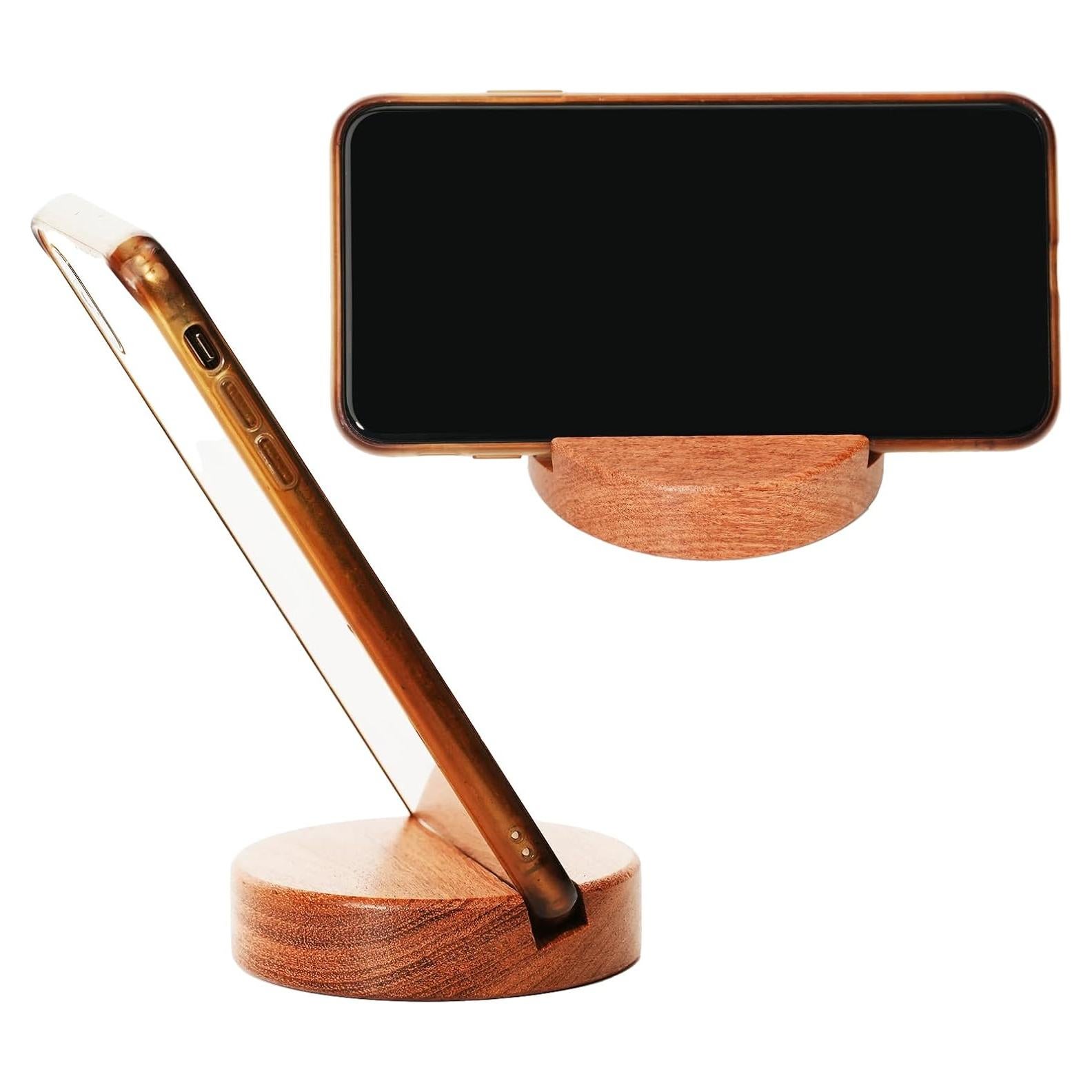 Soporte de Teléfono de Madera Natural Mufengshangmao Circular