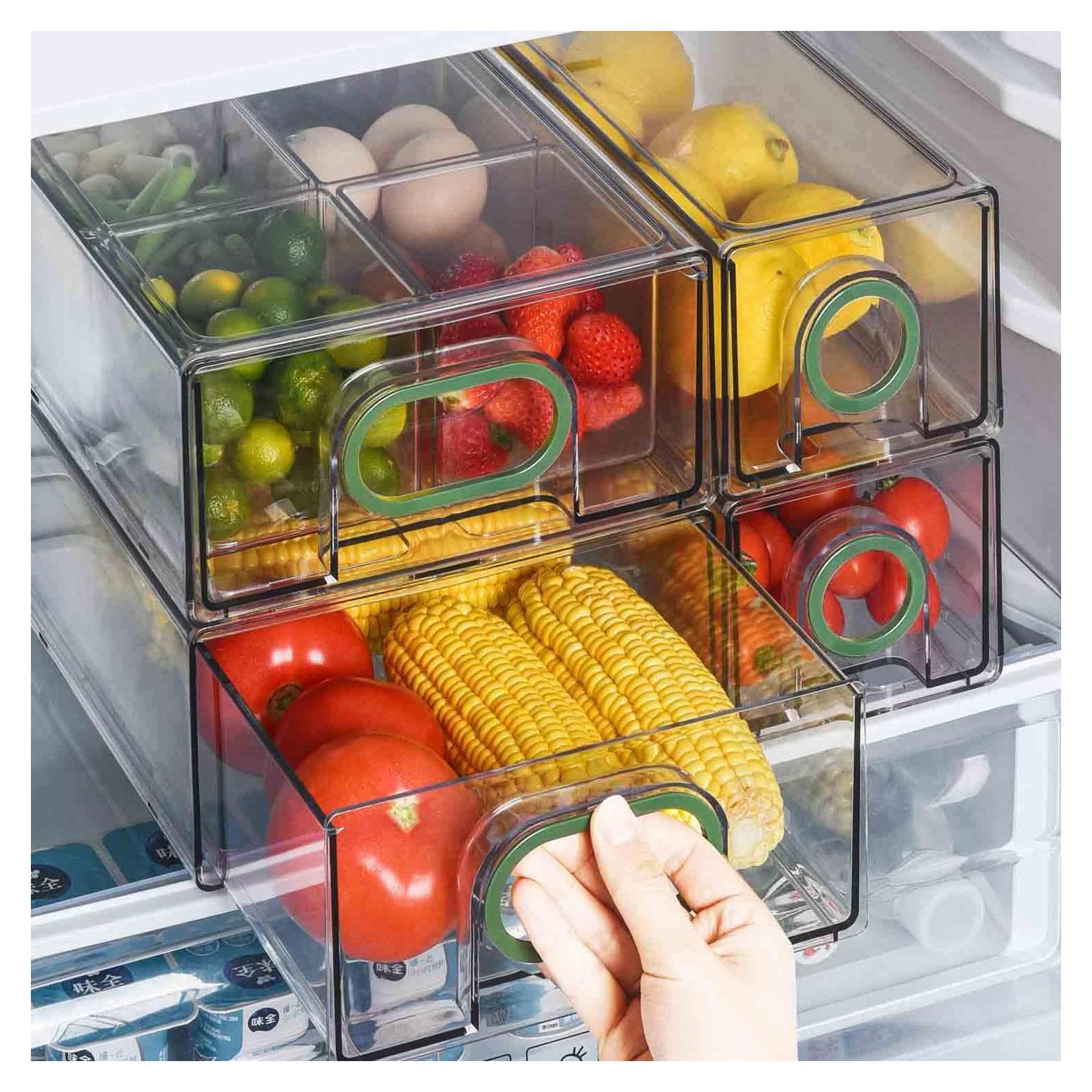 Cajones de Almacenamiento para Refrigerador UNIKON 6 PCS Verde