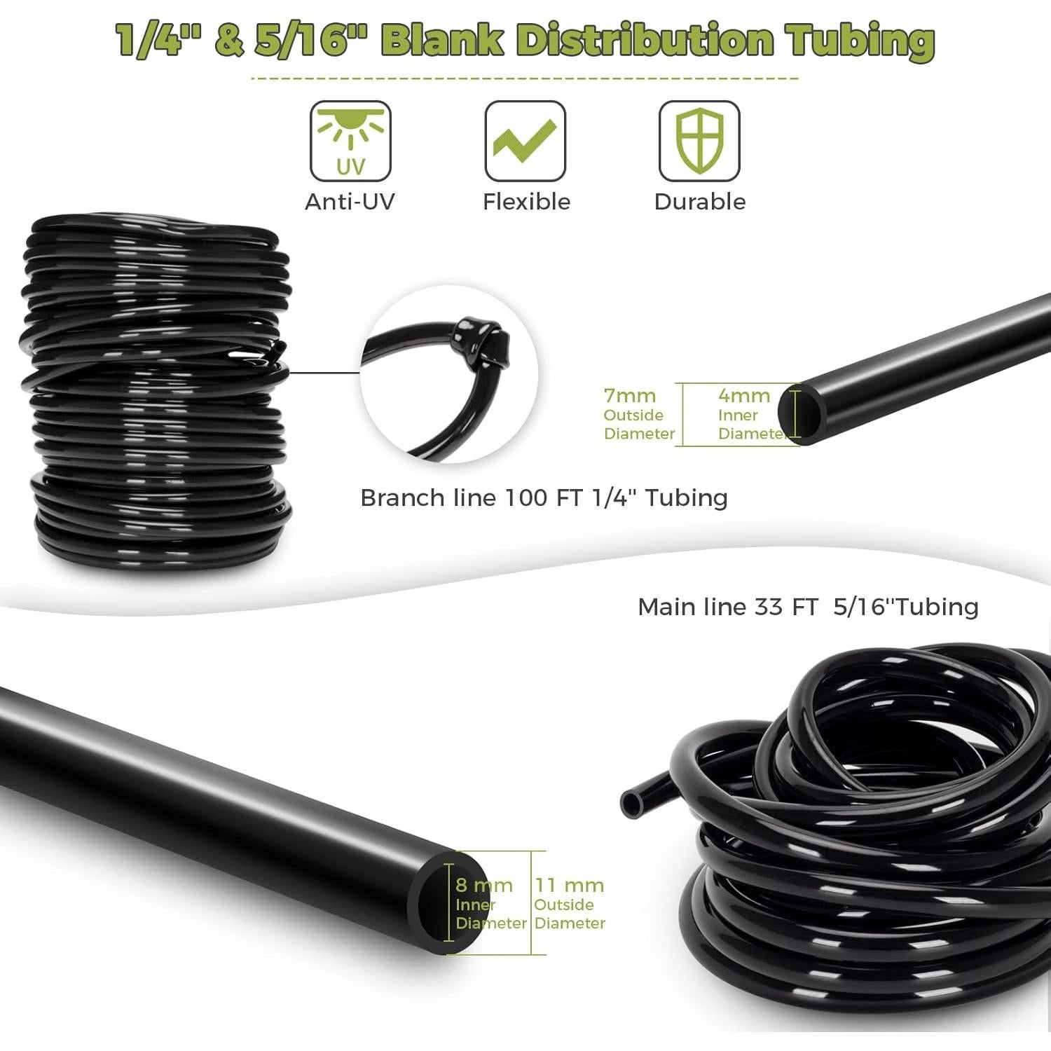 Kit de Riego por Goteo JAYEE 40m Ajustable para Jardín