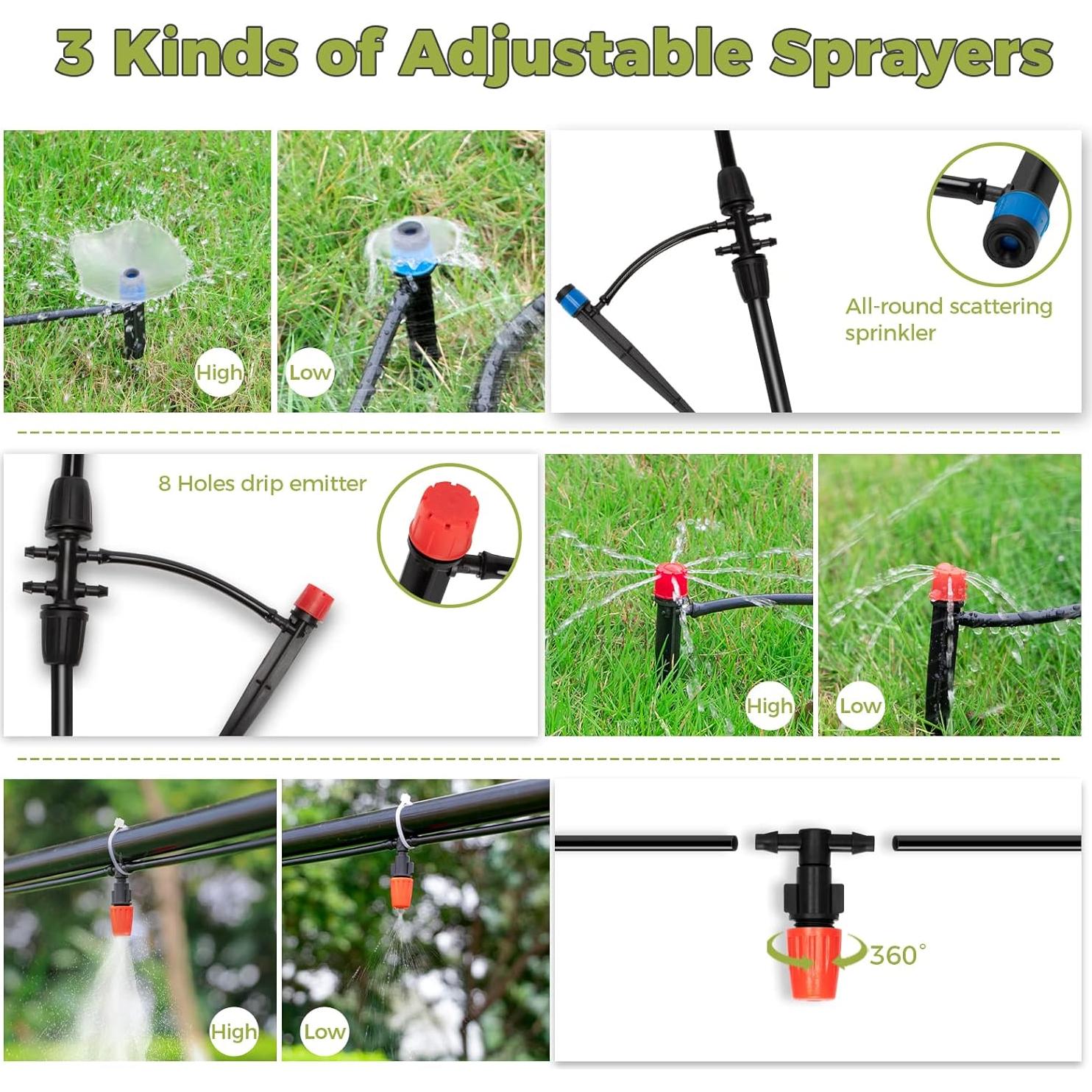 Kit de Riego por Goteo JAYEE 40m Ajustable para Jardín