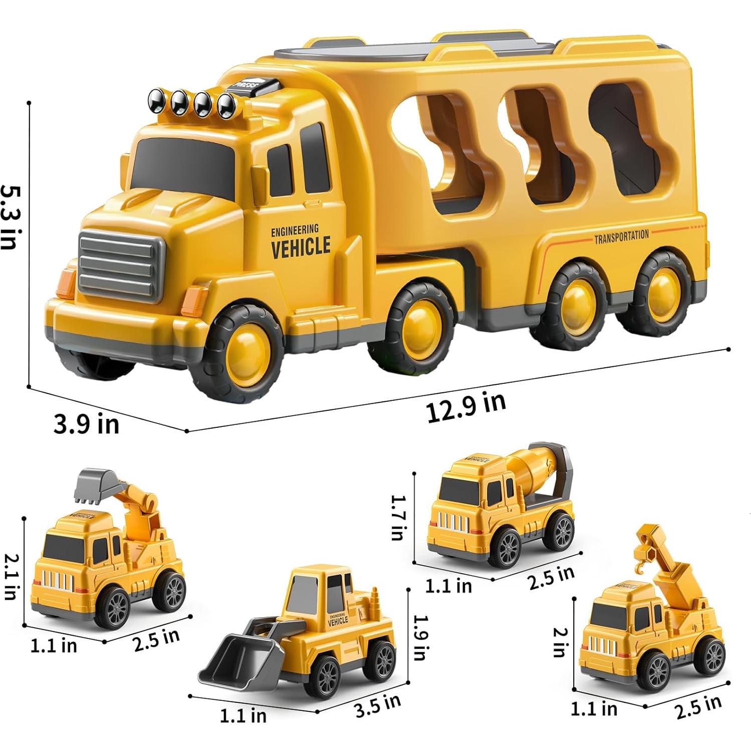 Camión de Construcción TEMI 5 en 1 para Niños 3 a 5 Años