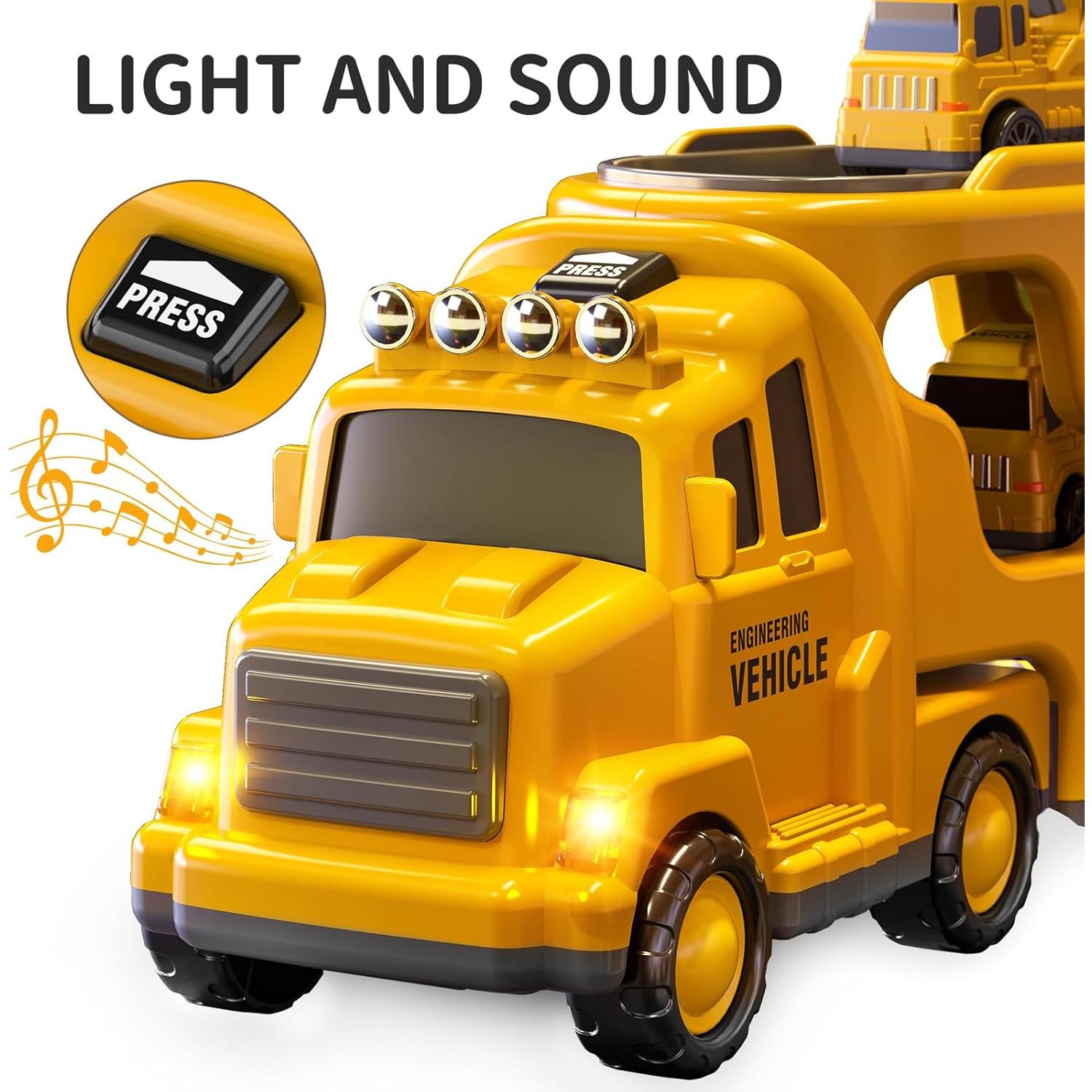 Camión de Construcción TEMI 5 en 1 para Niños 3 a 5 Años