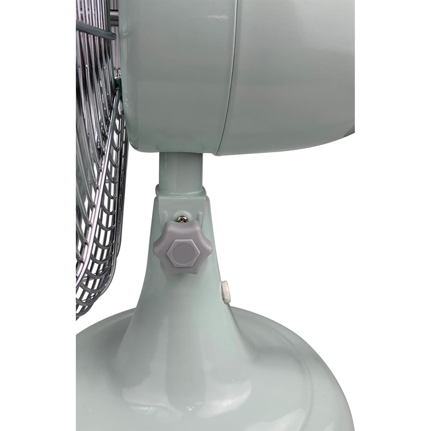 Ventilador de Mesa Retro Good Housekeeping 12" Oscilante 3 Velocidades