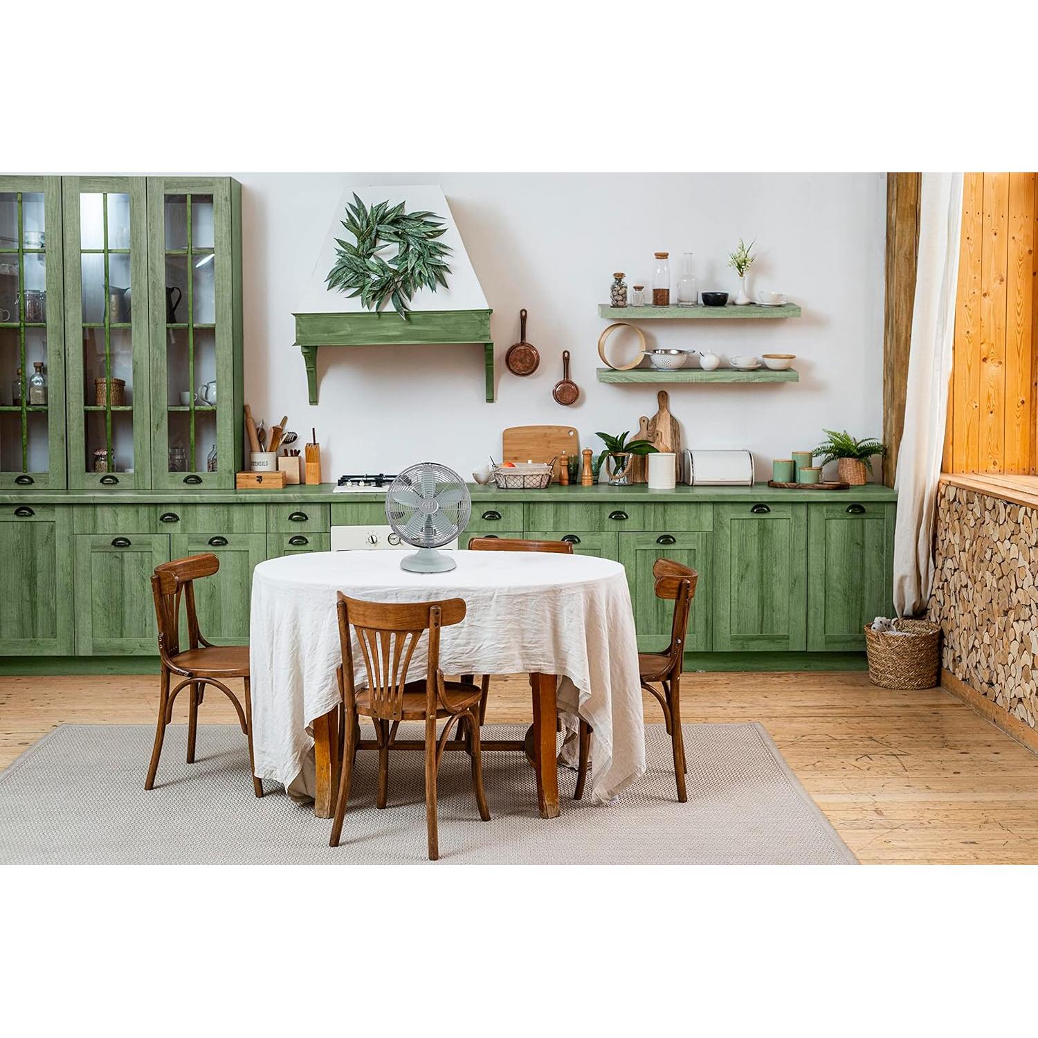 Ventilador de Mesa Retro Good Housekeeping 12" Oscilante 3 Velocidades