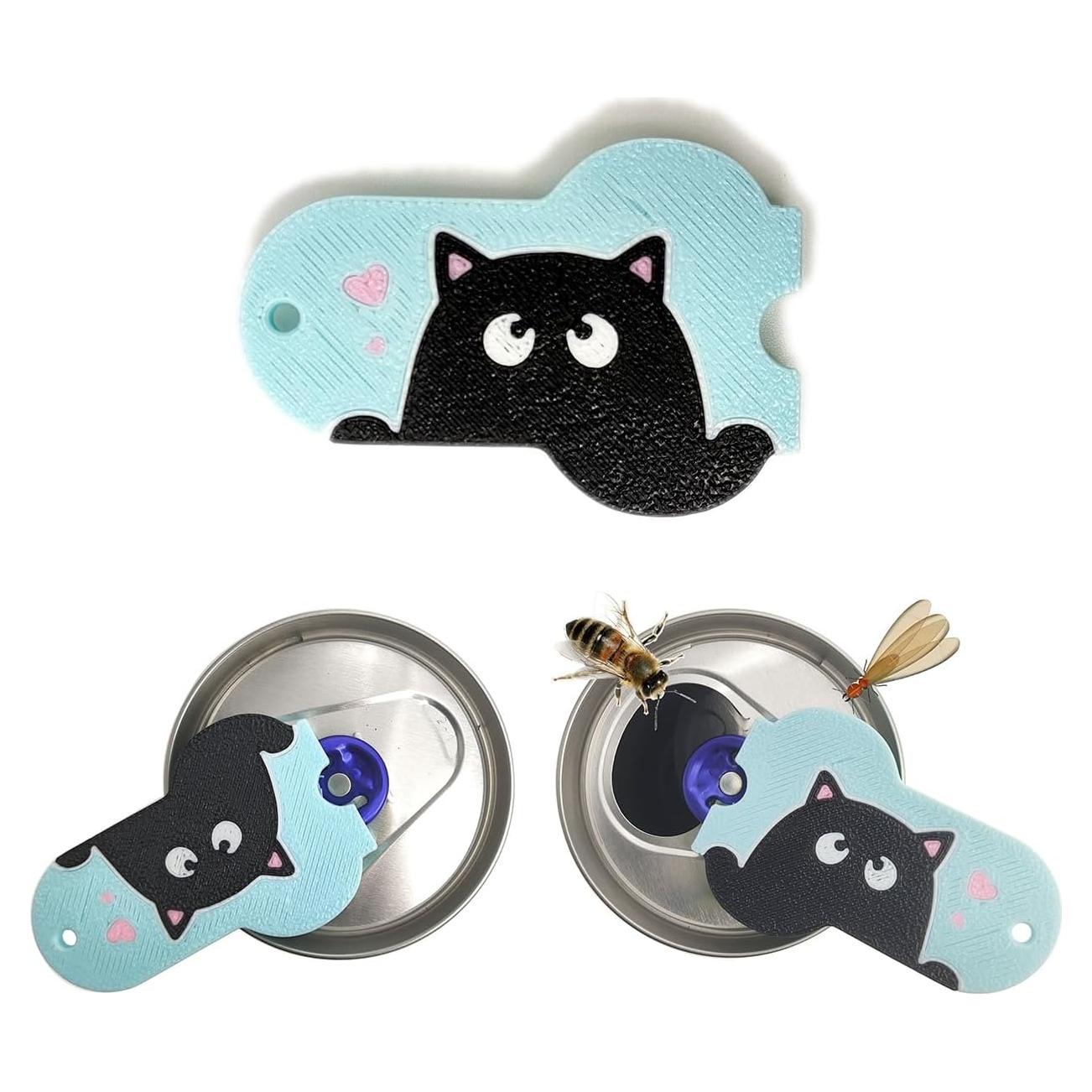 Abridor de Latas de Soda CTABPALS con Cubierta Protectora Azul