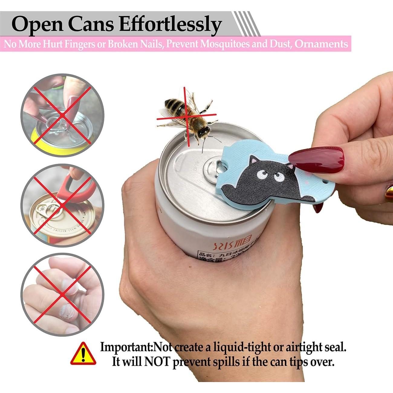 Abridor de Latas de Soda CTABPALS con Cubierta Protectora Azul