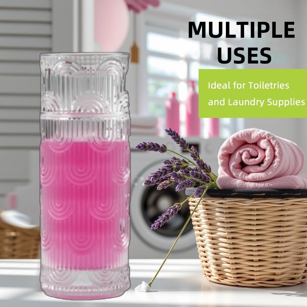 Juego de jarra y vaso de vidrio TANMESSO 640 ml transparente