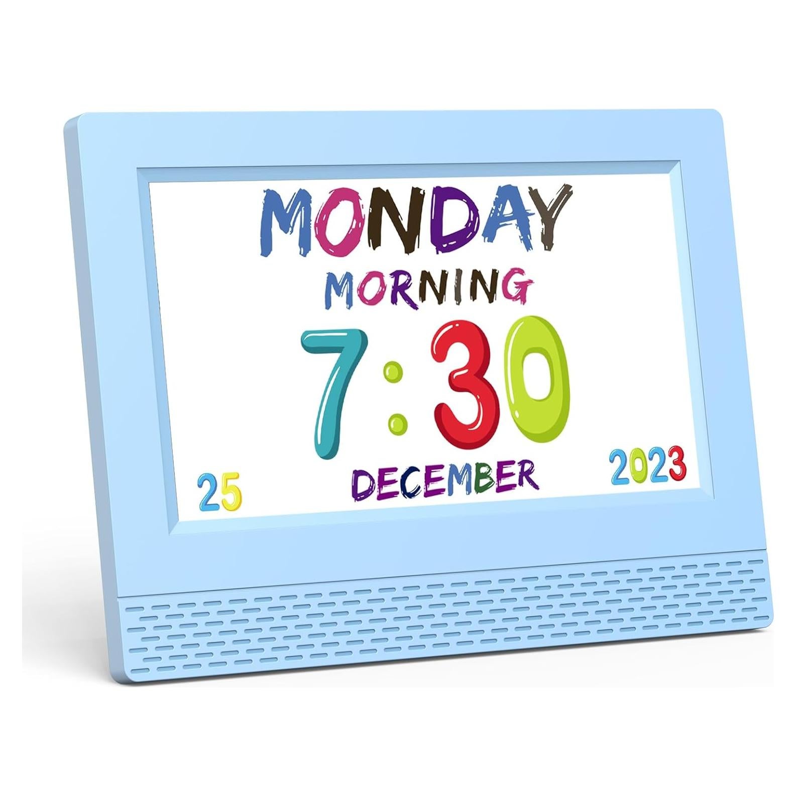 Reloj Despertador Digital Infantil SENXINGYAN 7" Azul