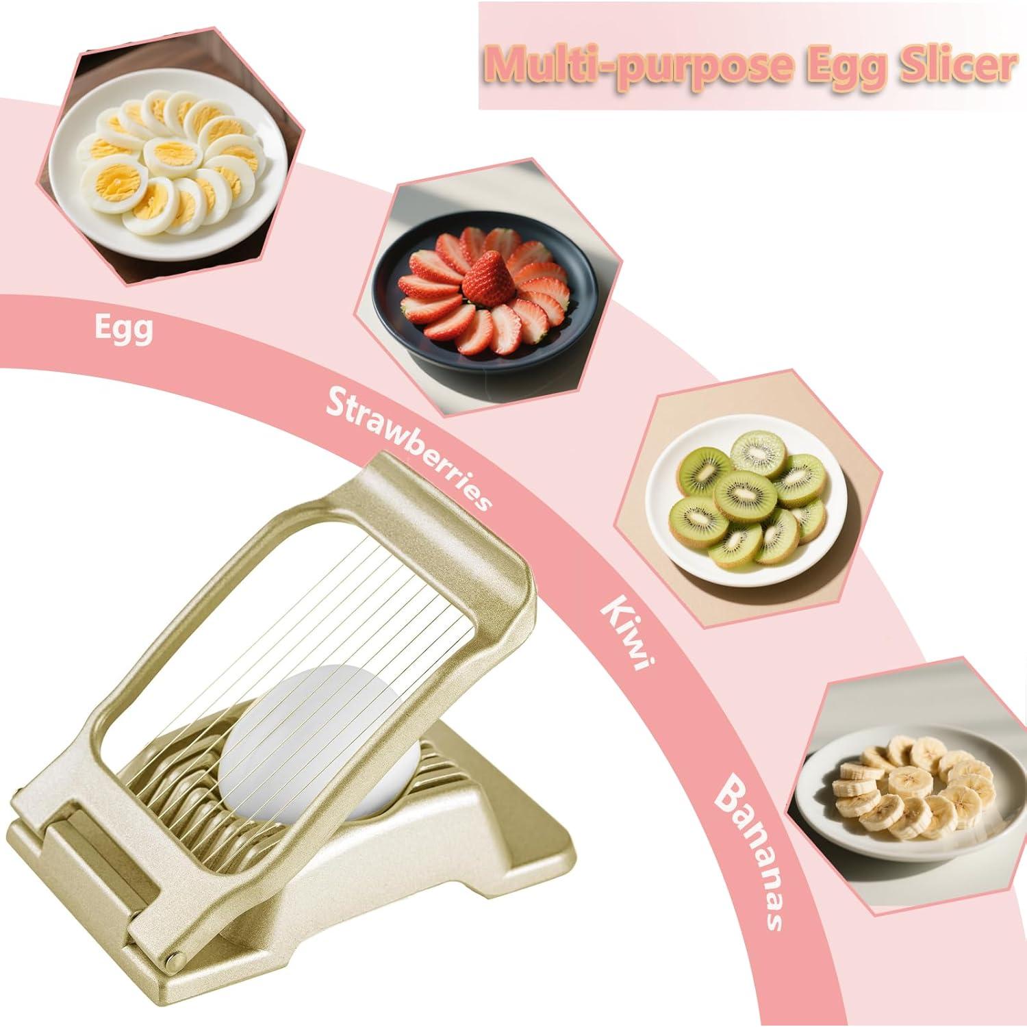 Cortador de Huevos y Frutas JORMEY - Aluminio y Acero Inoxidable