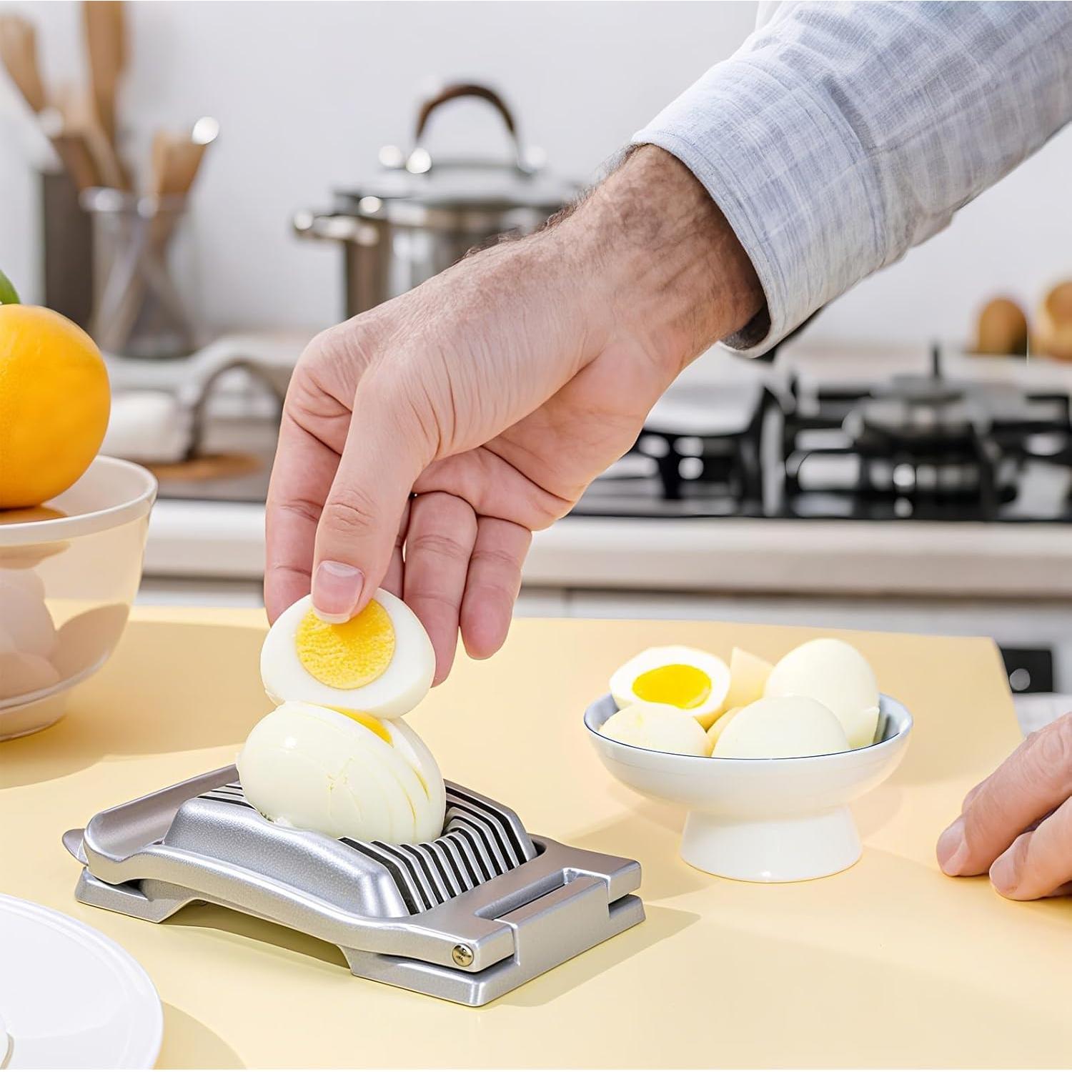 Cortador de Huevos y Frutas JORMEY - Aluminio y Acero Inoxidable