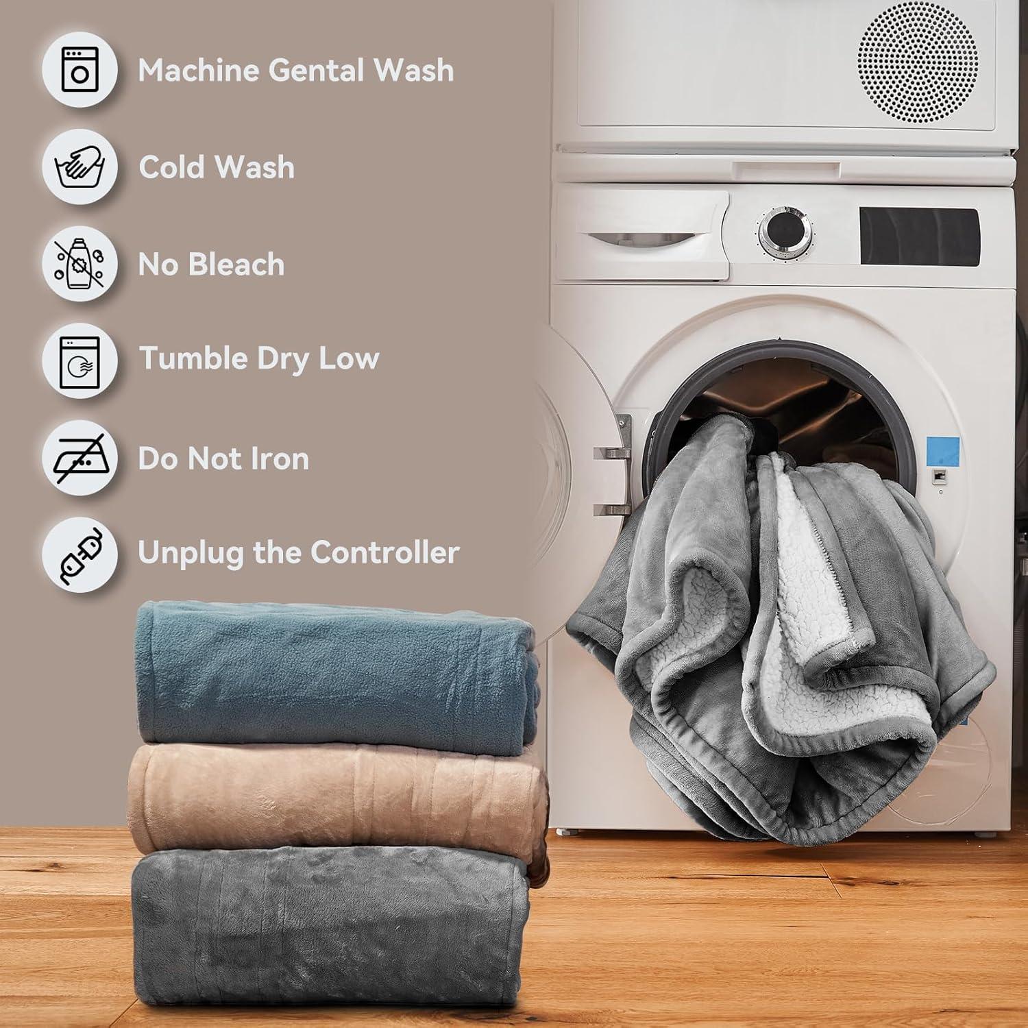 Manta Eléctrica King PiPiMAMA 254x229 cm con Doble Control