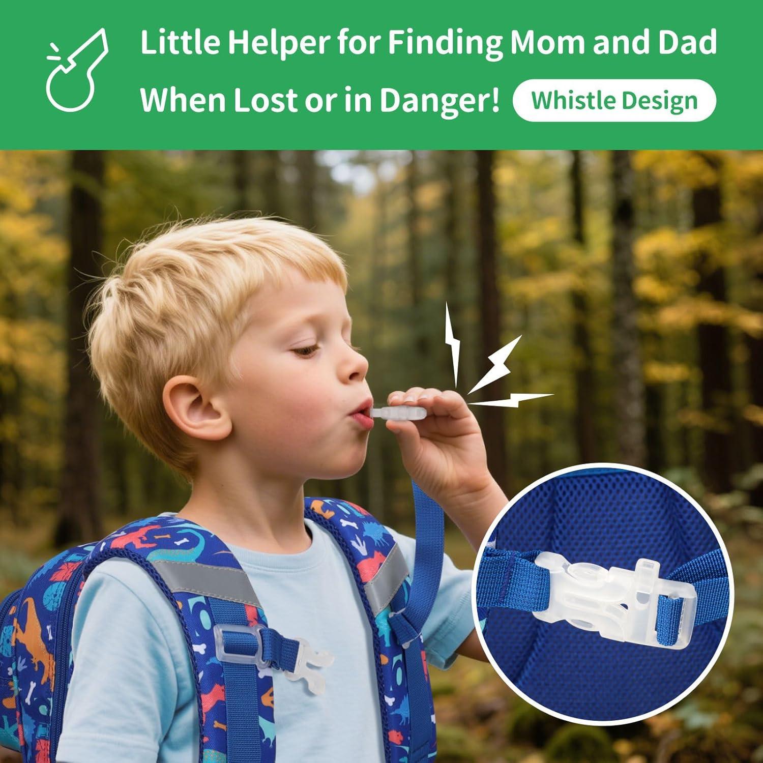 Mochila Infantil BrainyBees 15" con Lonchera Dinosaurio Azul