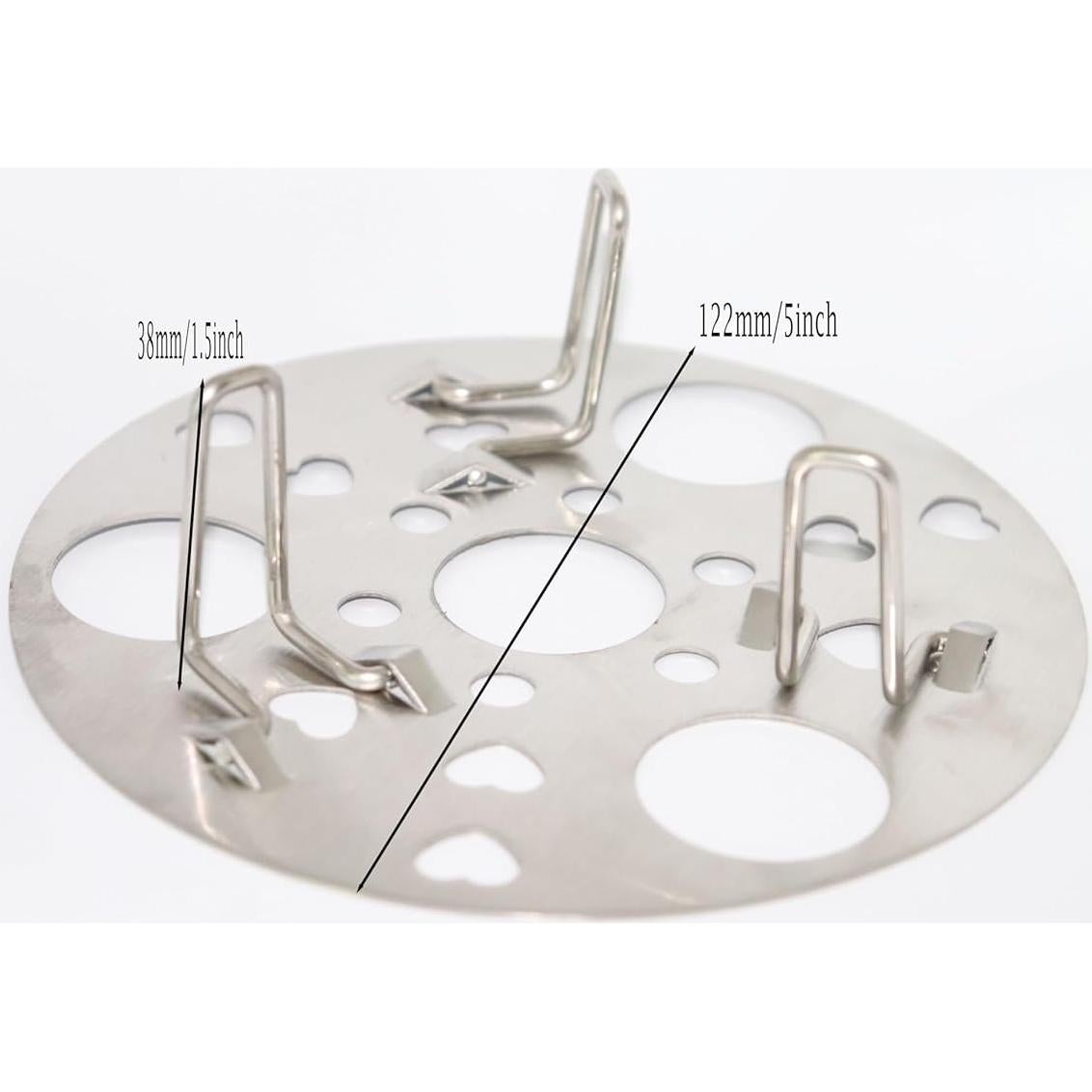 Estante de Vapor de Acero Inoxidable FAFEFC 2 Piezas 12.7 cm